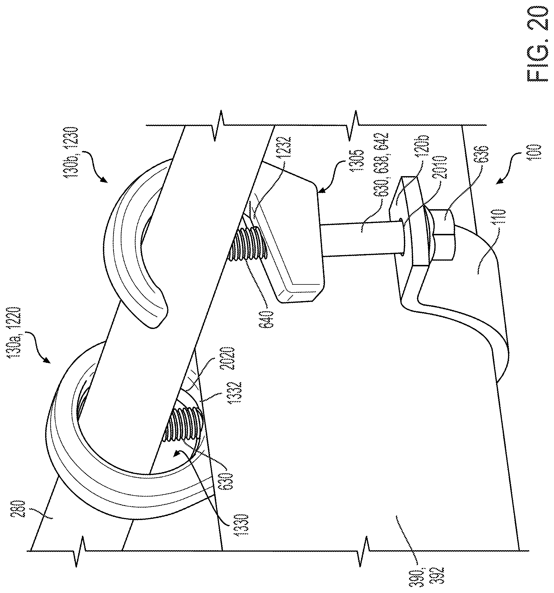 Patent US12297942 Figure 13 – Brace pipe attachment mechanism