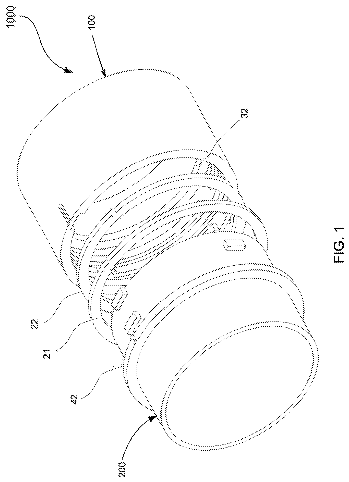 Patent US12297945 — Tube connection and its mechanism — Figure 1