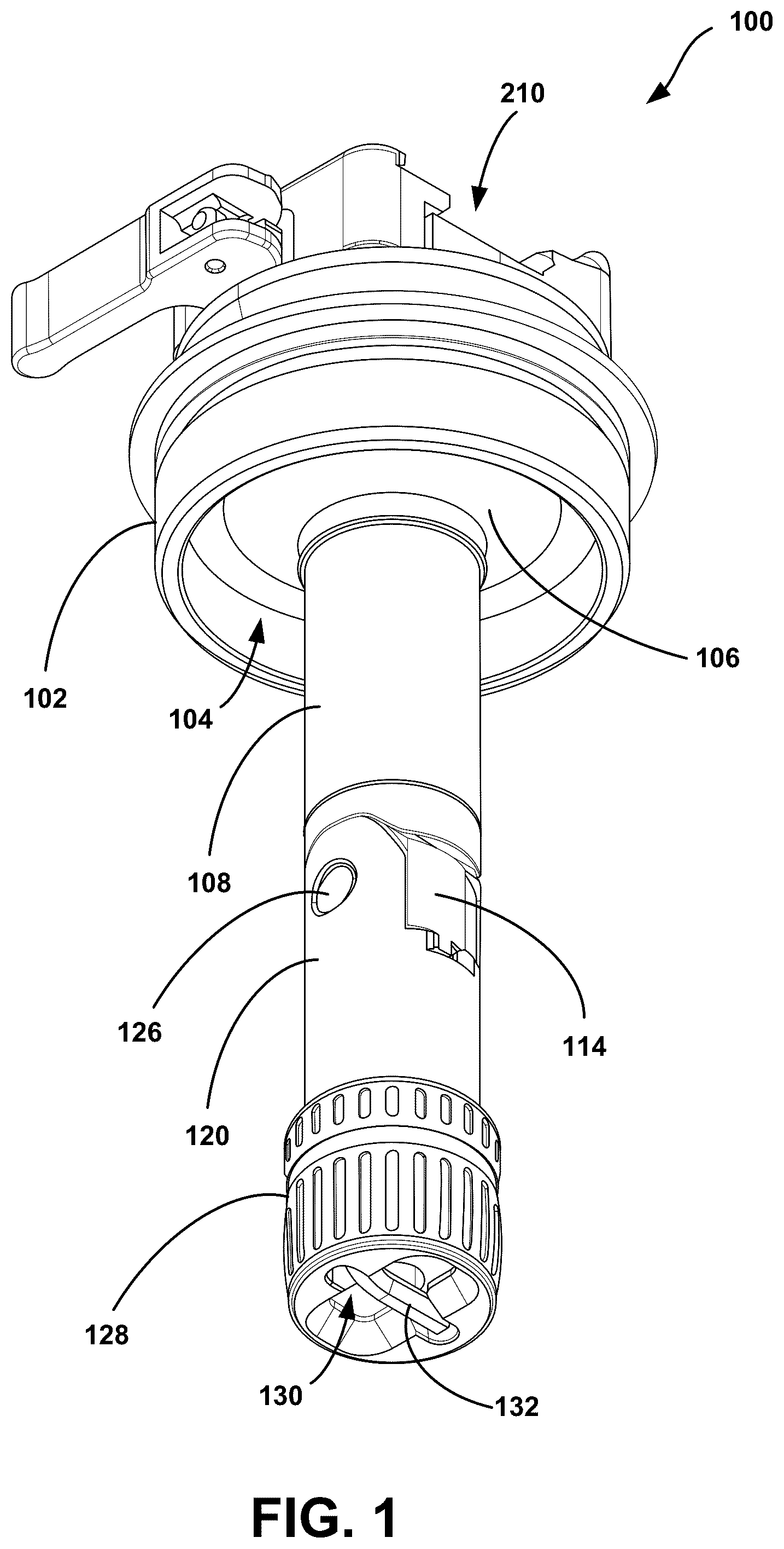Patent US12297953 — Adjustable clamping device and leveling base with multidirectional adjustment — Figure 1