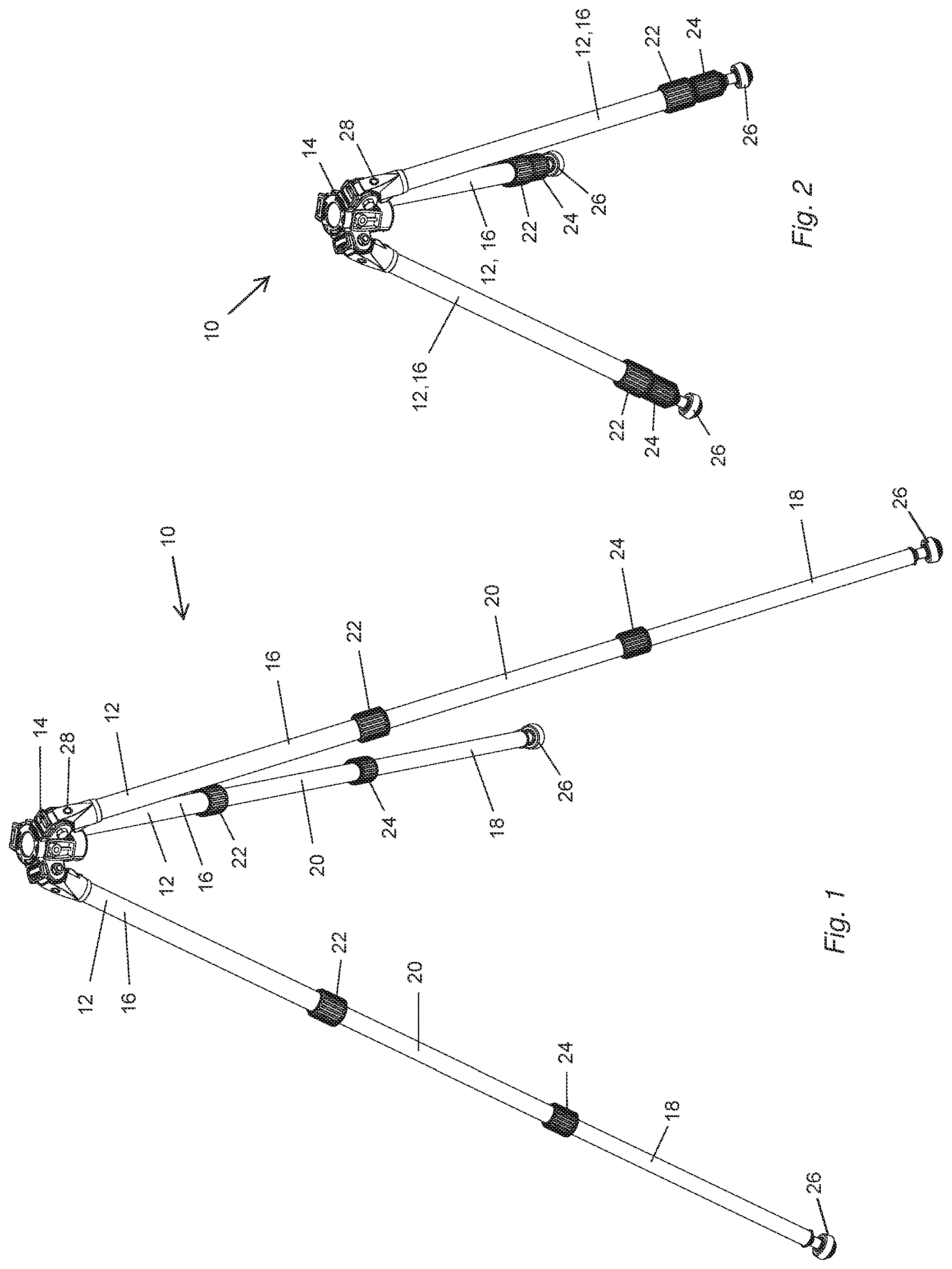 Patent US12297955 — Support leg — Figure 1
