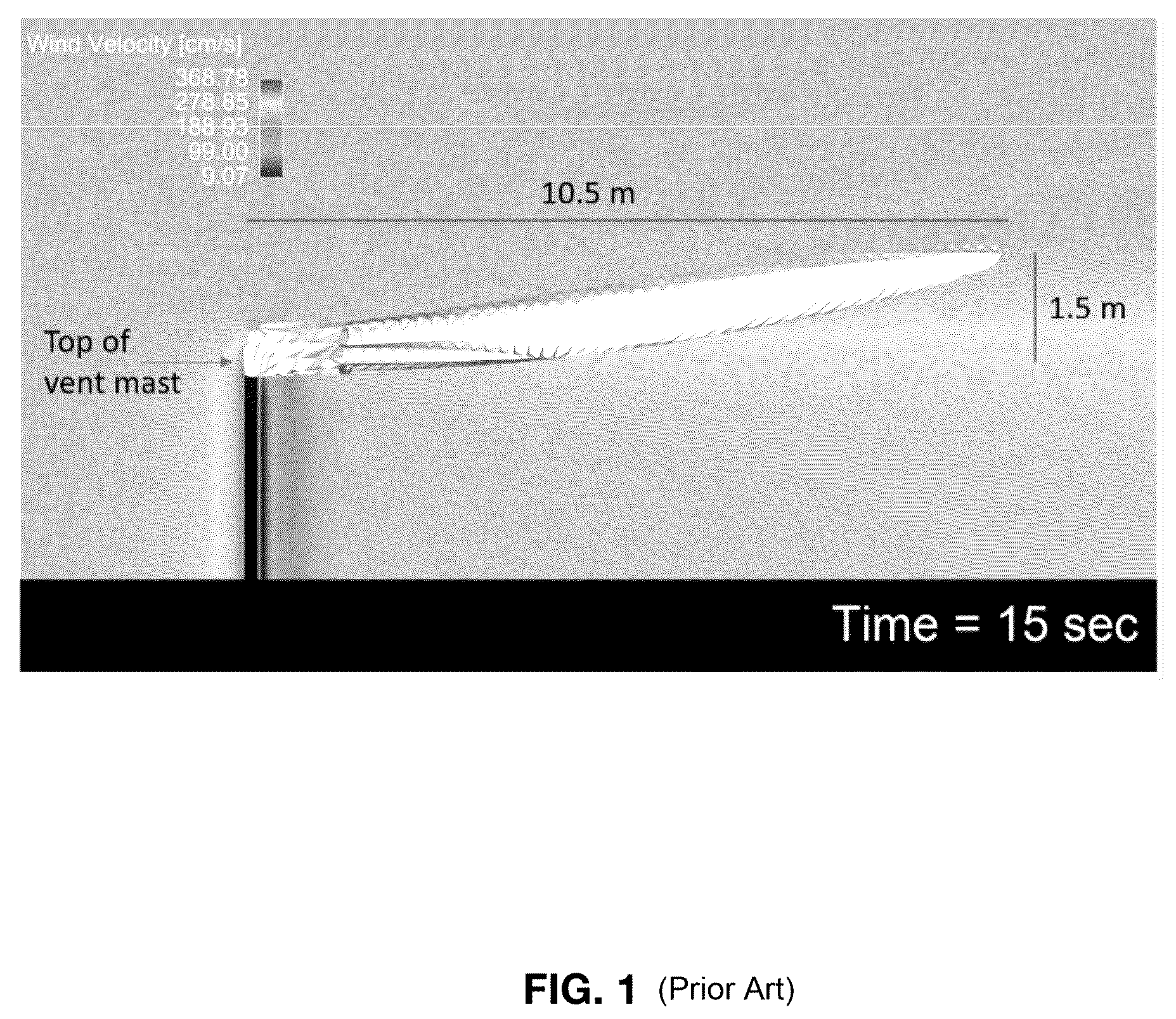 Patent US12297960 — Flow assist vent mast — Figure 1