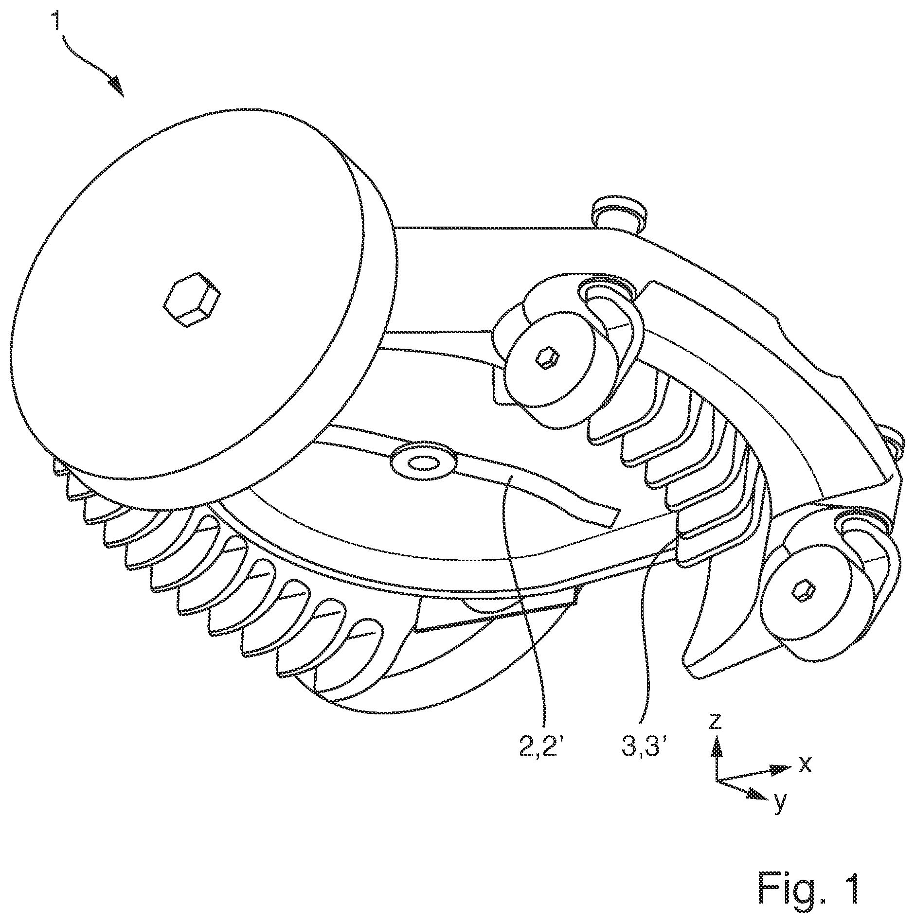 Patent US12302783 — Autonomous mobile green-area treatment robot — Figure 1