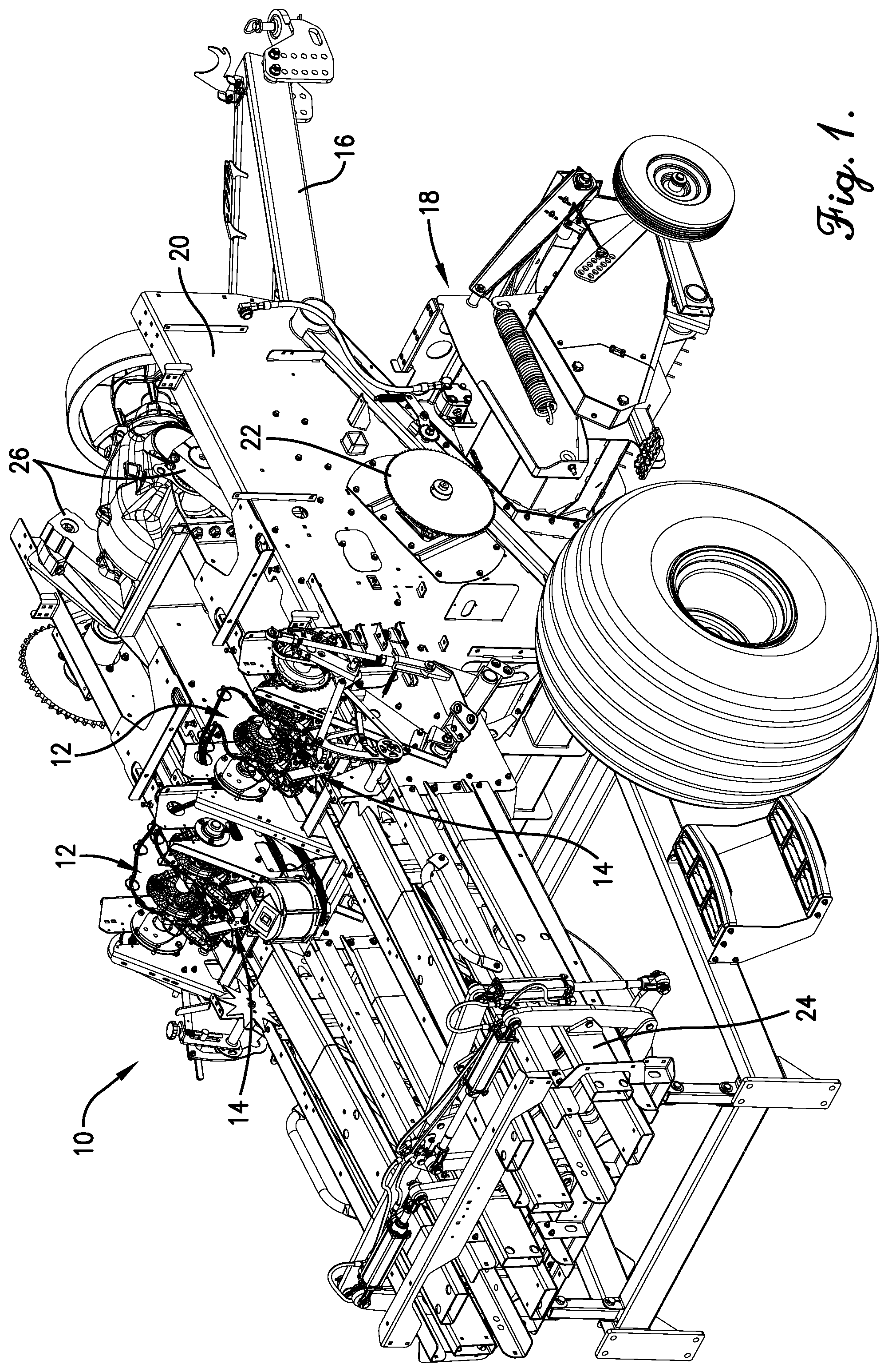 Patent US12302797 — Locking mechanism for knotter assemblies — Figure 1