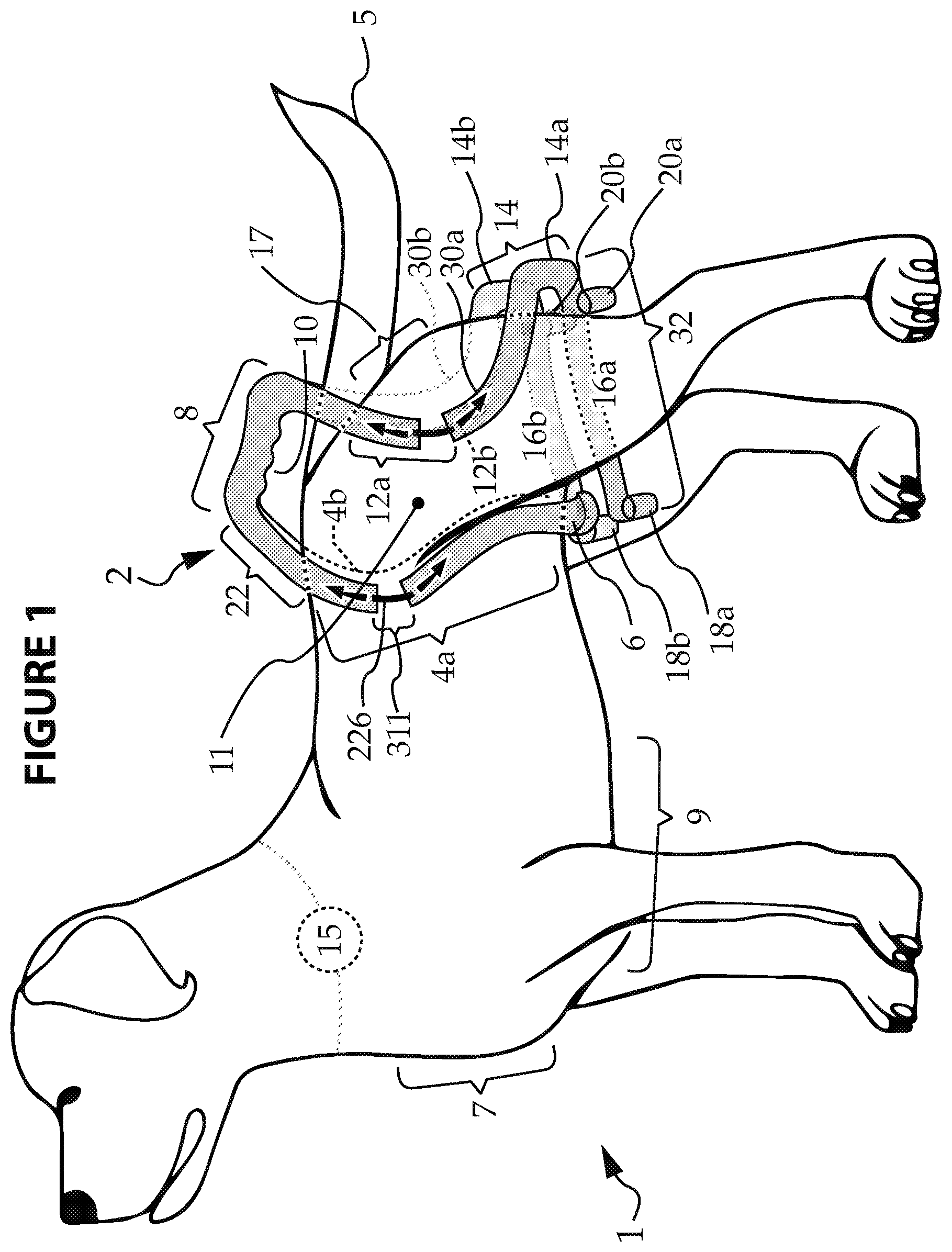 Patent US12302863 — Quick attach/detach form-fitting pet potty handle with rapid-deploy/disposable waste receptacle/bag and method for using same — Figure 1