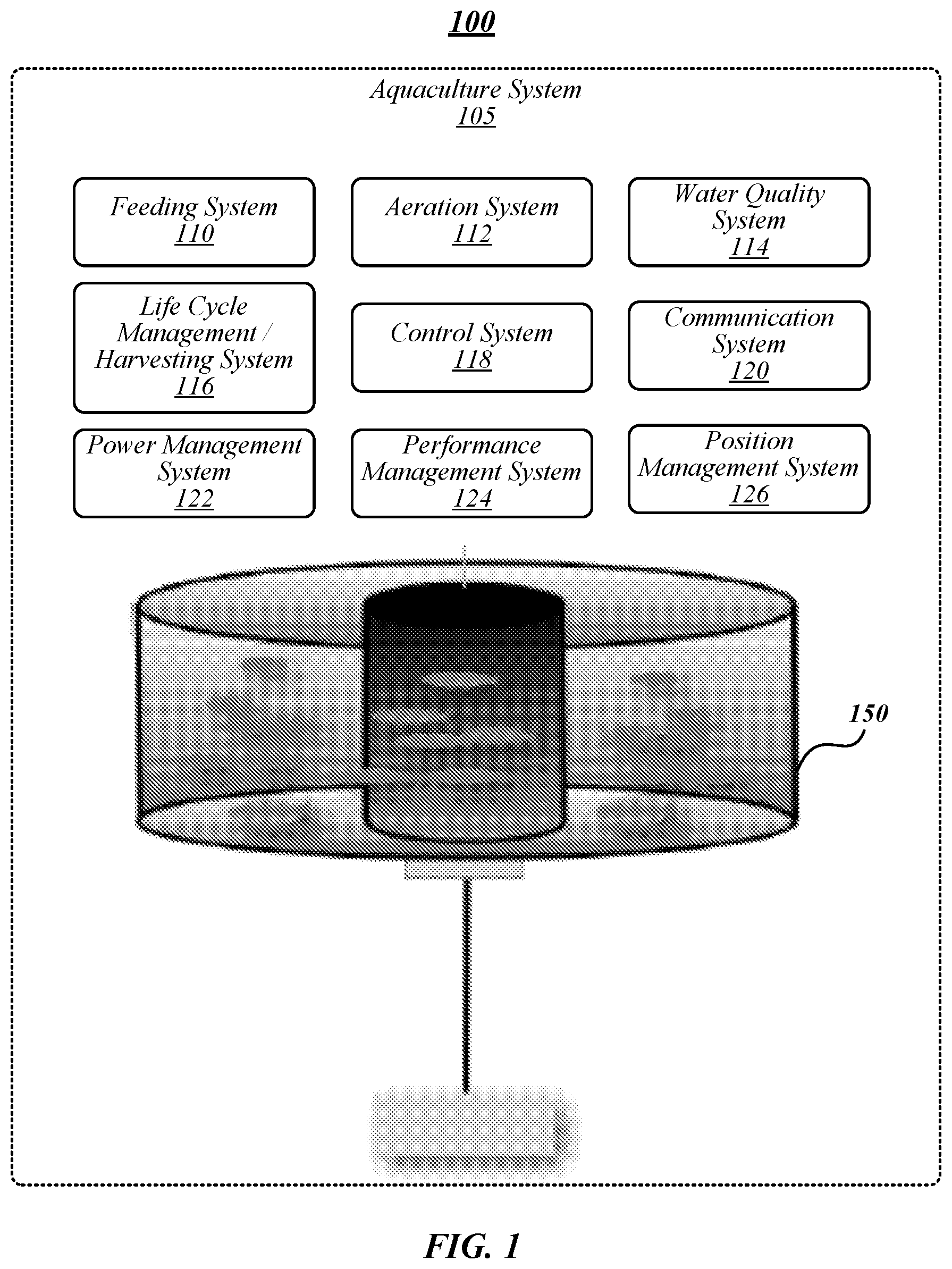 Patent US12302871 — Robotic aquaculture system and methods — Figure 1