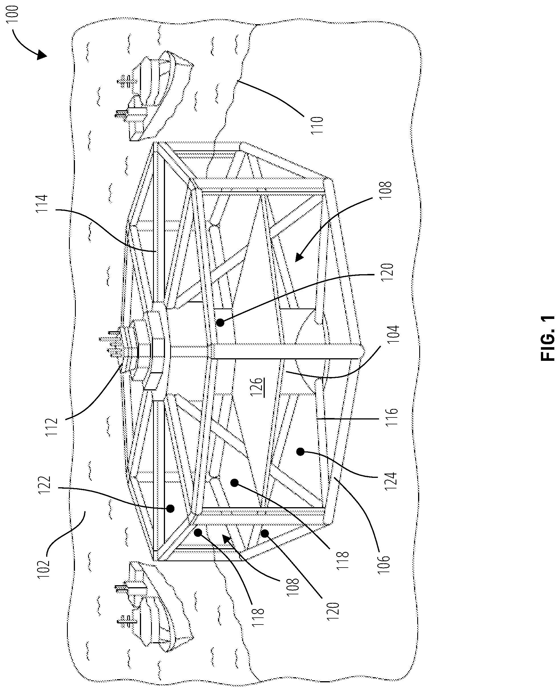 Patent US12302872 — Farming system for use in aquaculture — Figure 1