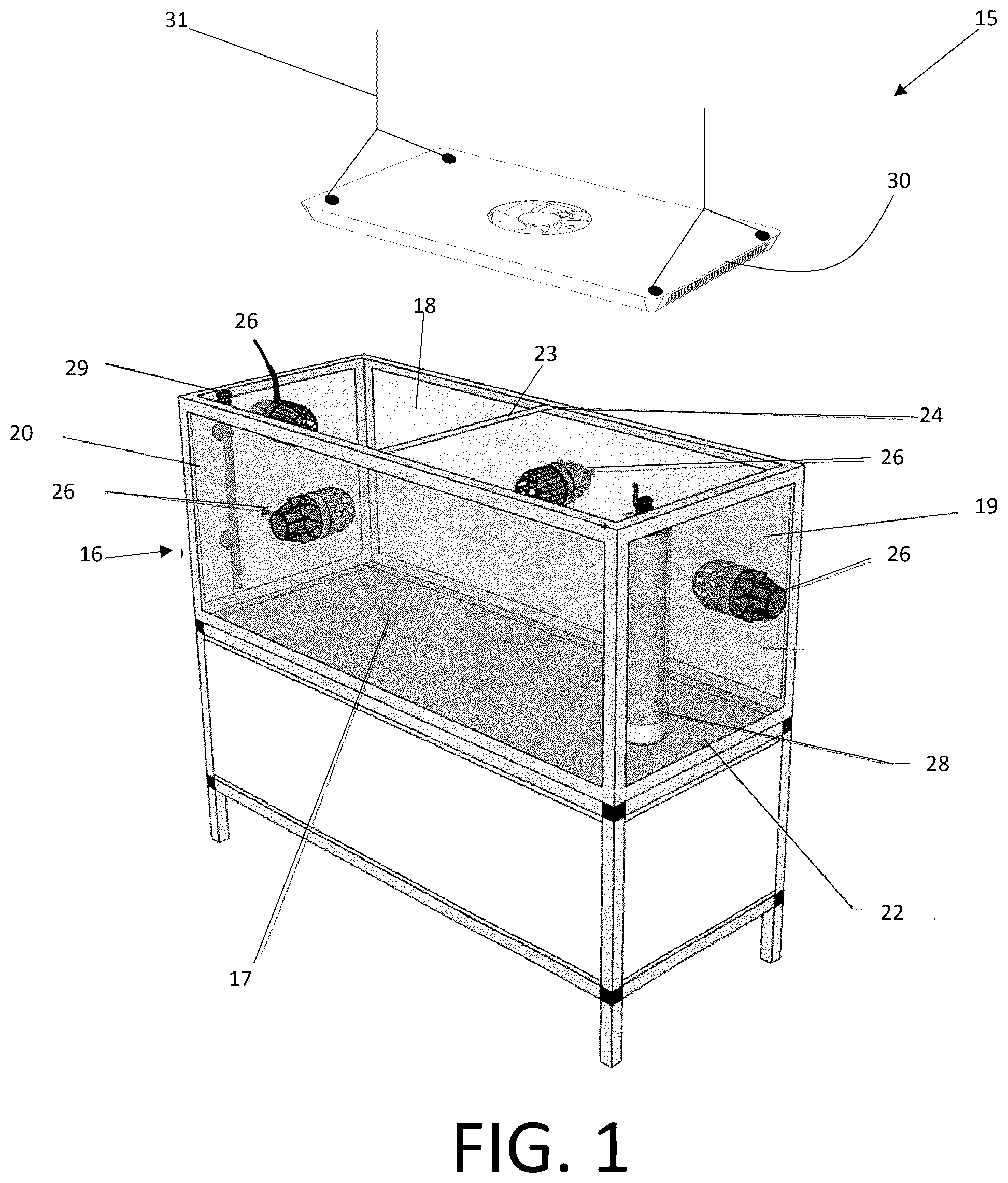 Patent US12302874 — Habitat lighting assembly — Figure 1