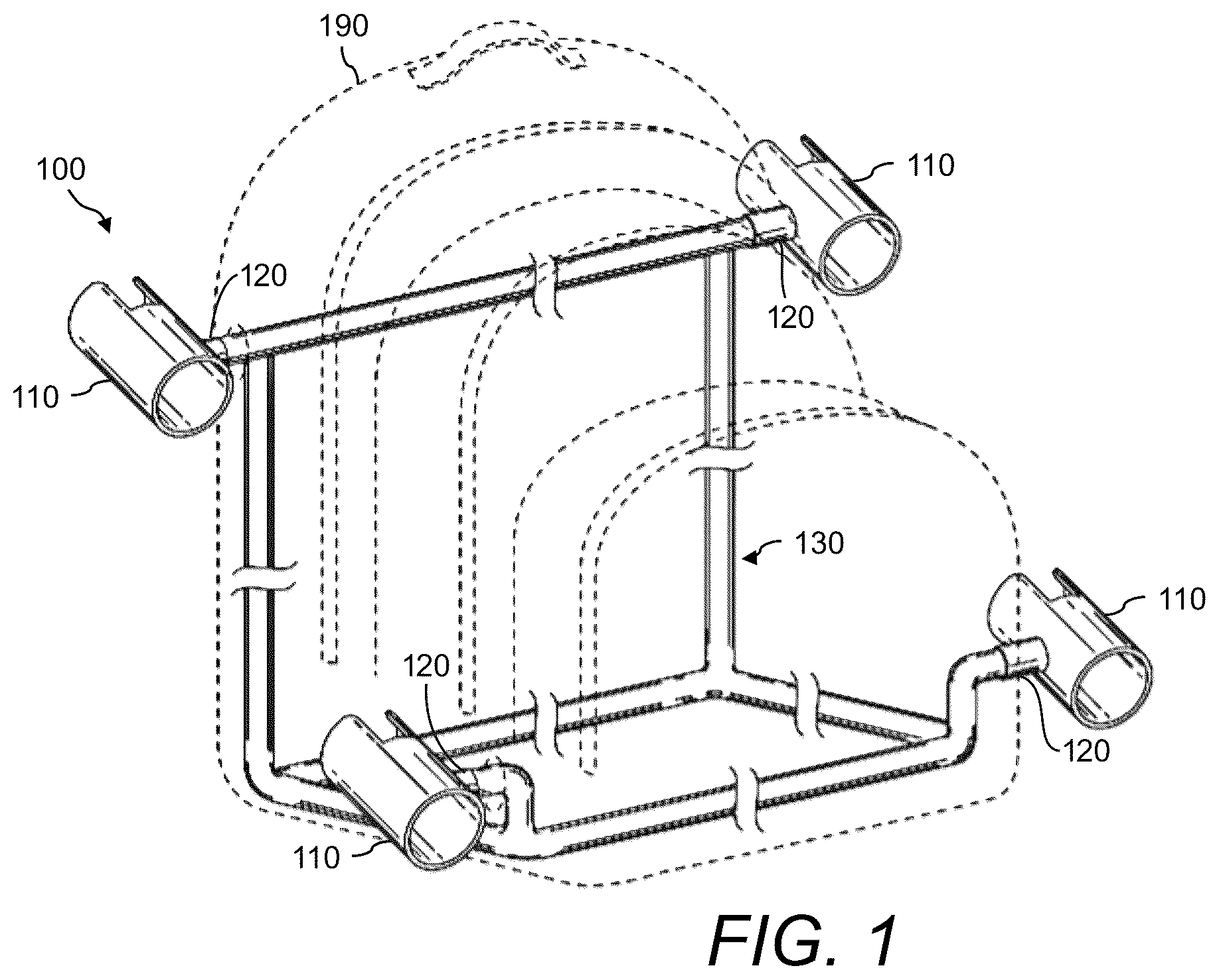 Patent US12302882 — Fishing rod holder system — Figure 1