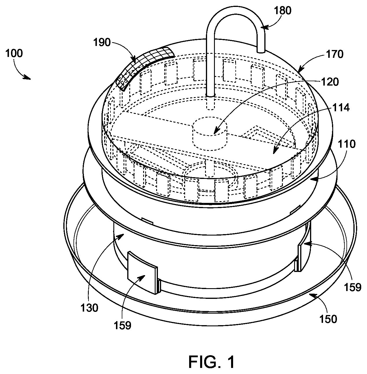Patent US12302886 — Rotary insect trap — Figure 1