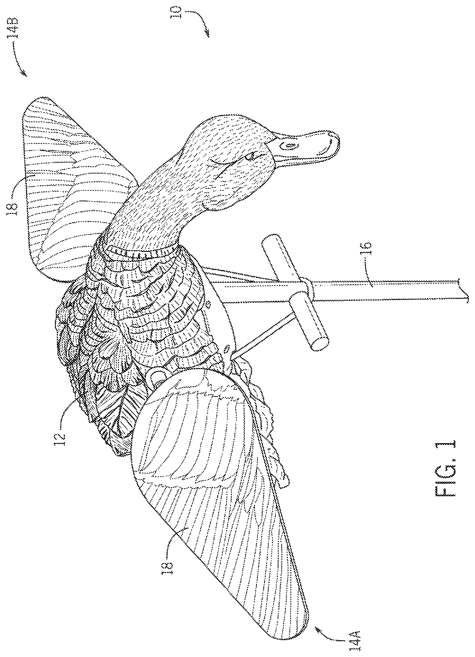 Patent US12302891 — Spinning wing decoy technology — Figure 1