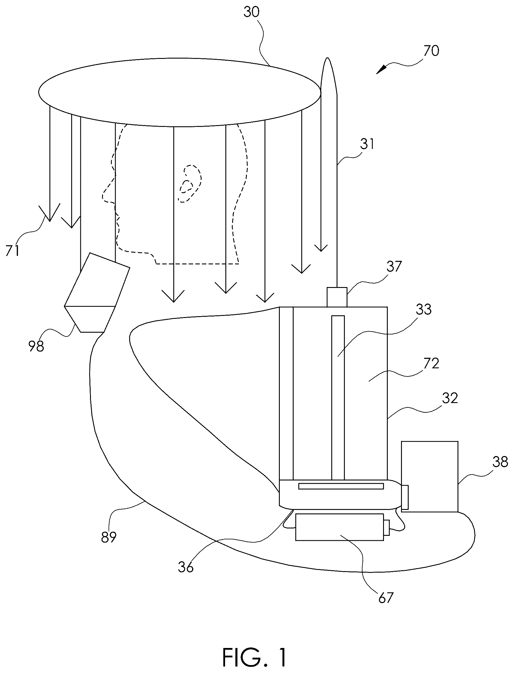 Patent US12302977 Figure 1 – Laminar flow purified air system