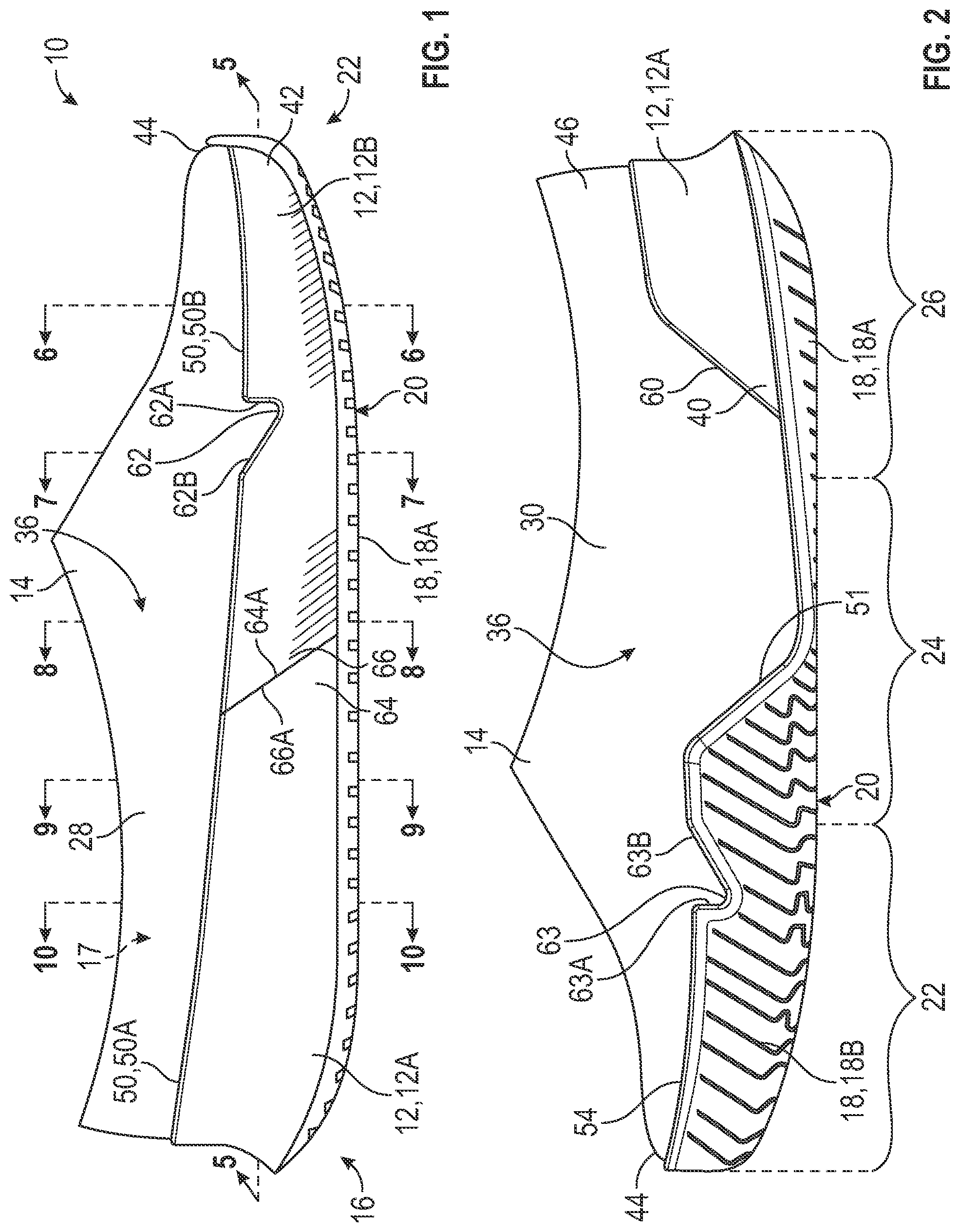 Patent US12302981 — Article of footwear having a rand — Figure 1