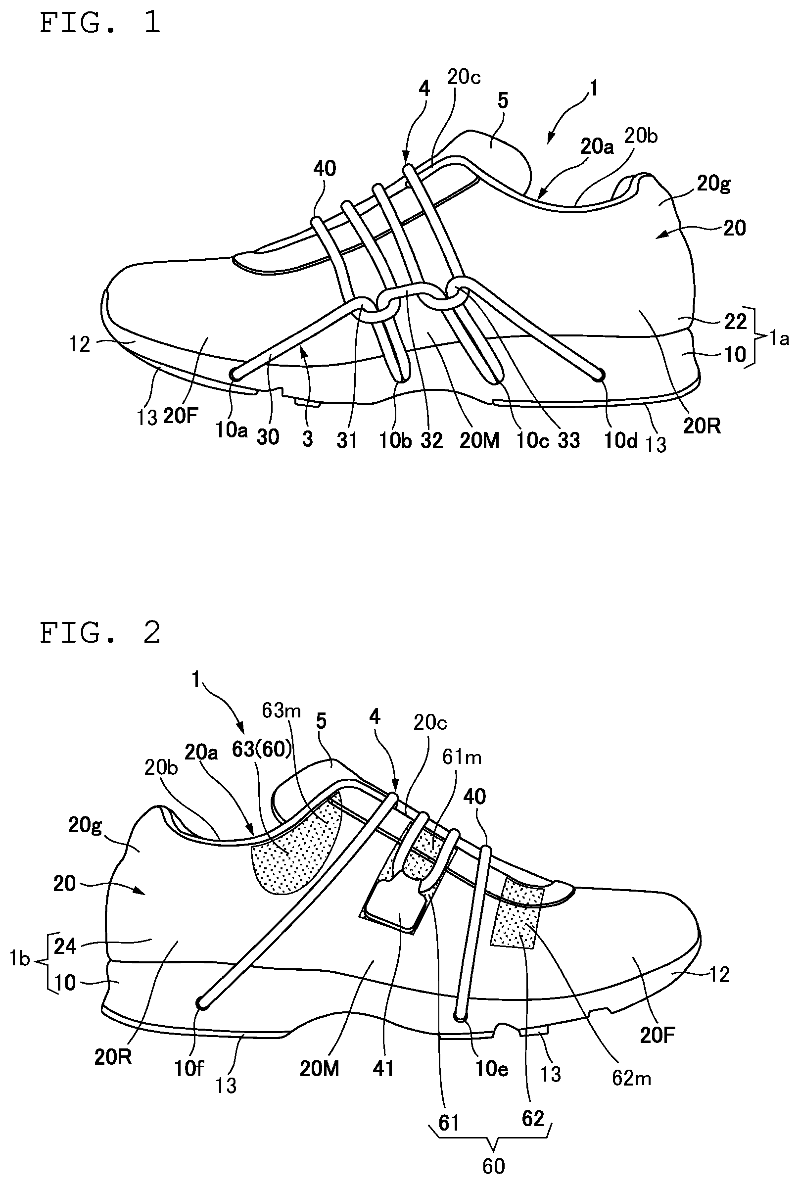 Patent US12302993 — Footwear — Figure 1