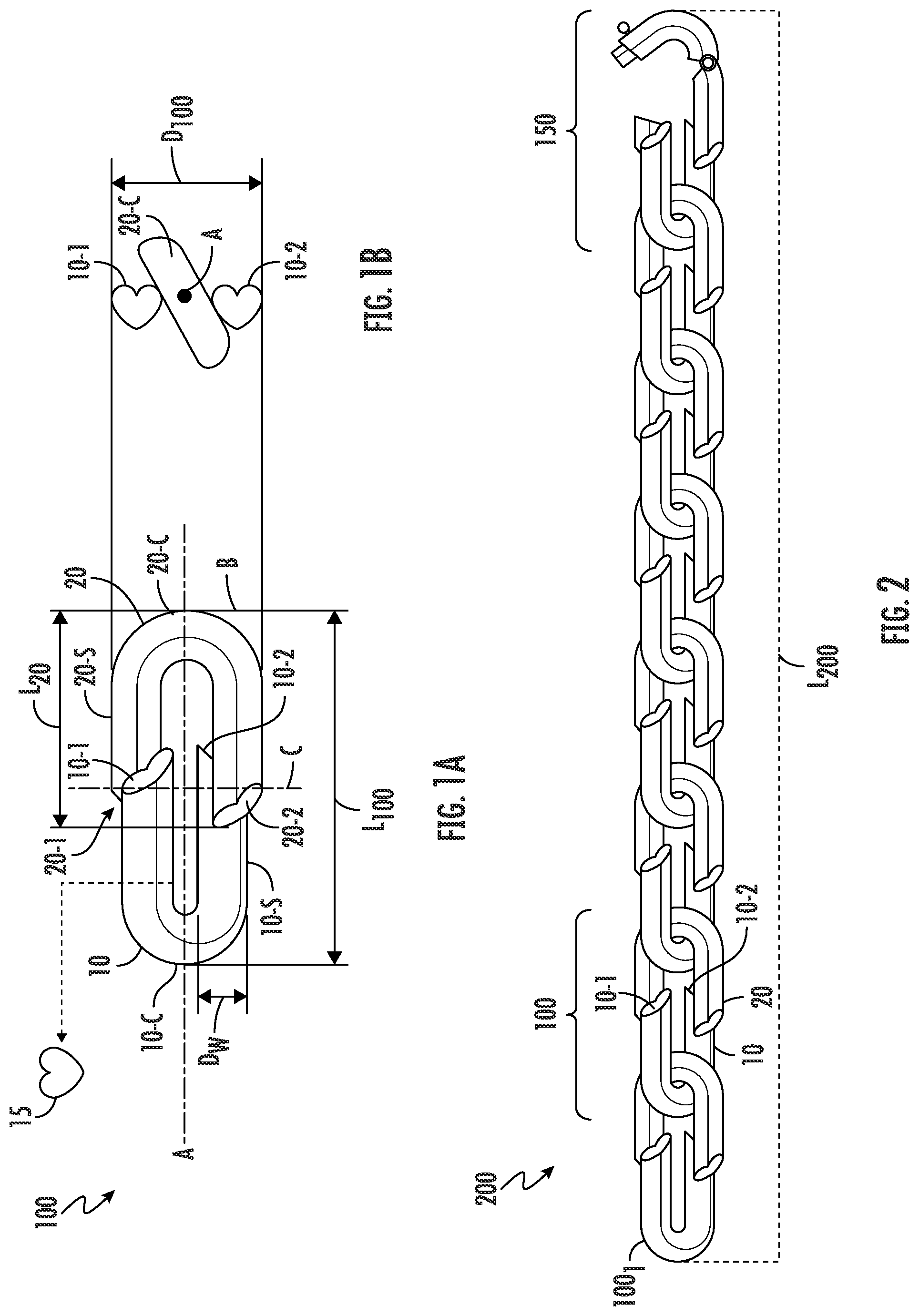 Patent US12302999 — Jewelry link — Figure 1