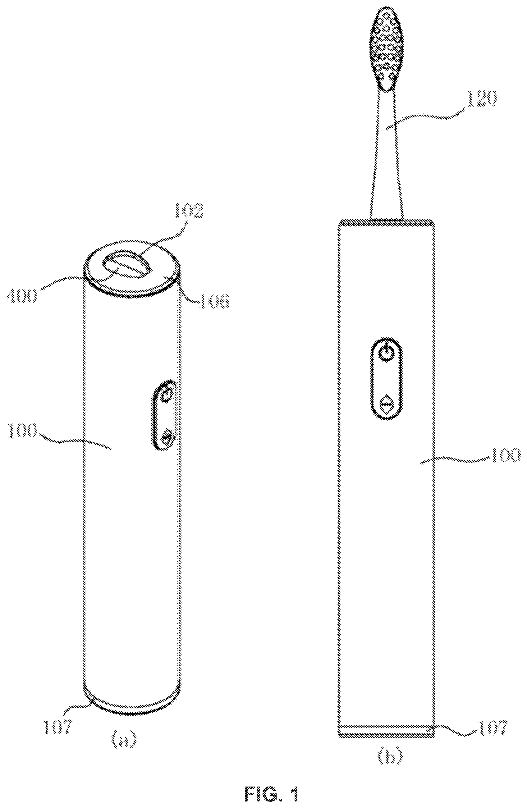 Patent US12303016 — Disinfection device and toothbrush — Figure 1
