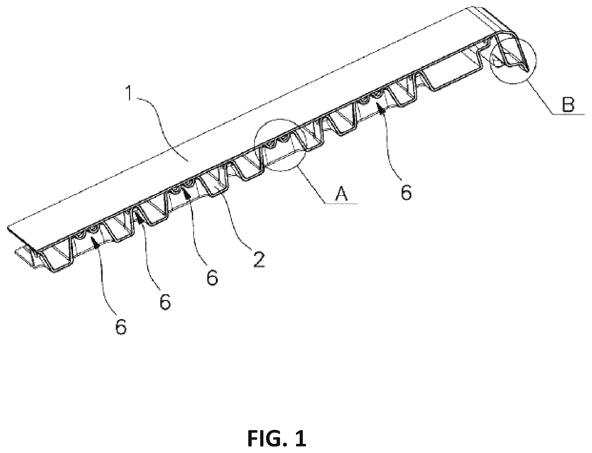 Patent US12303032 — Hollow fusion panel for table, chair and the like — Figure 1