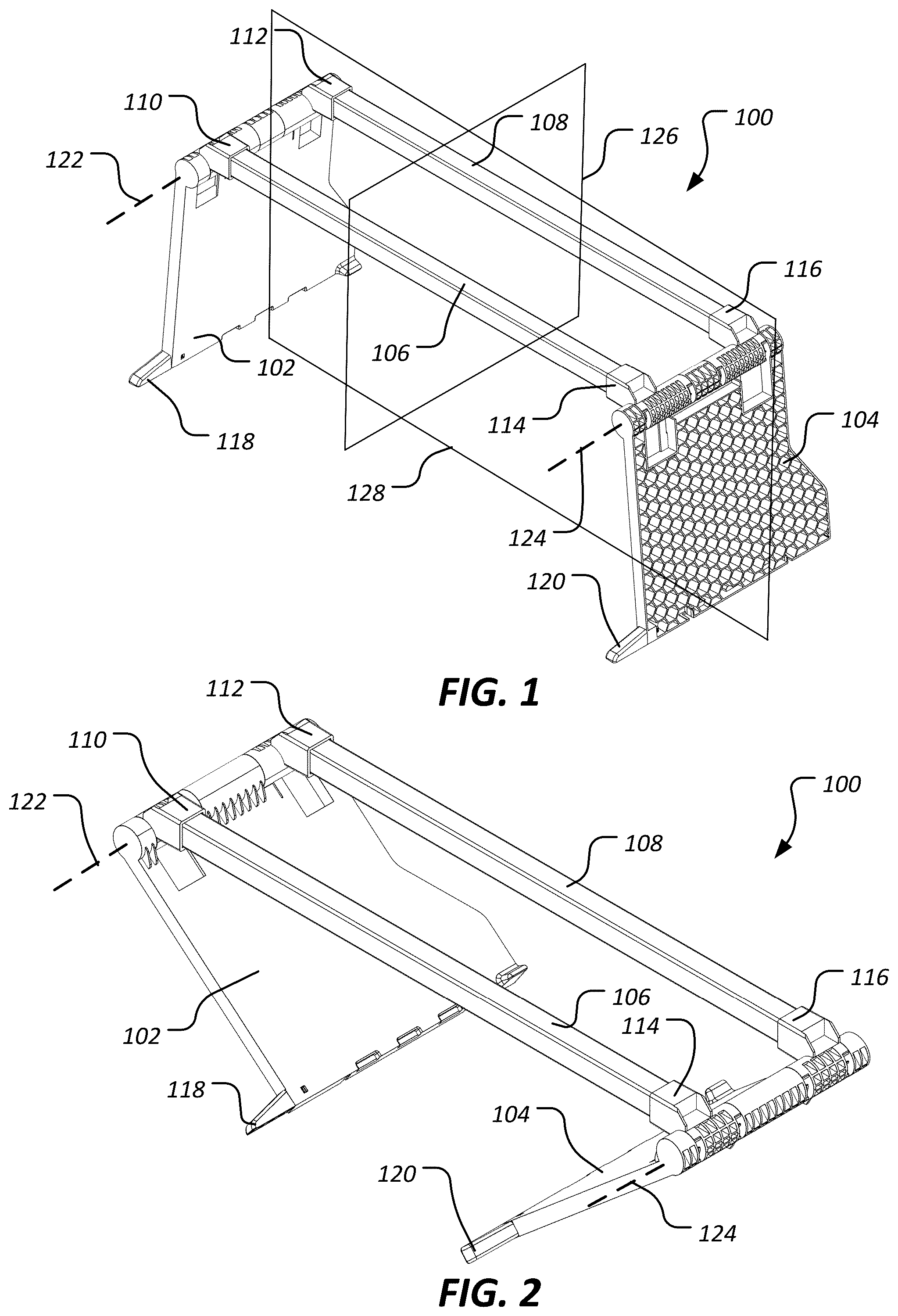 Patent US12303034 — System and method for reducing foot contact with bedding — Figure 1