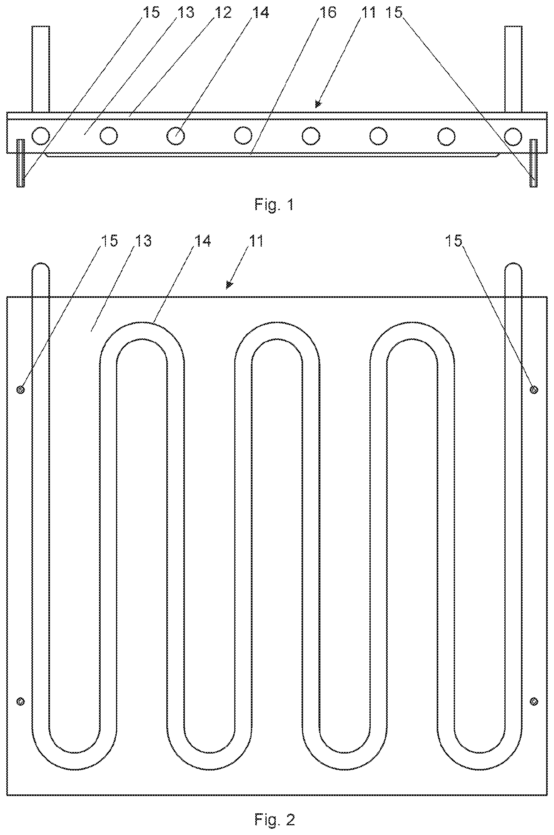 Patent US12303048 — Cooling and heating plate — Figure 1