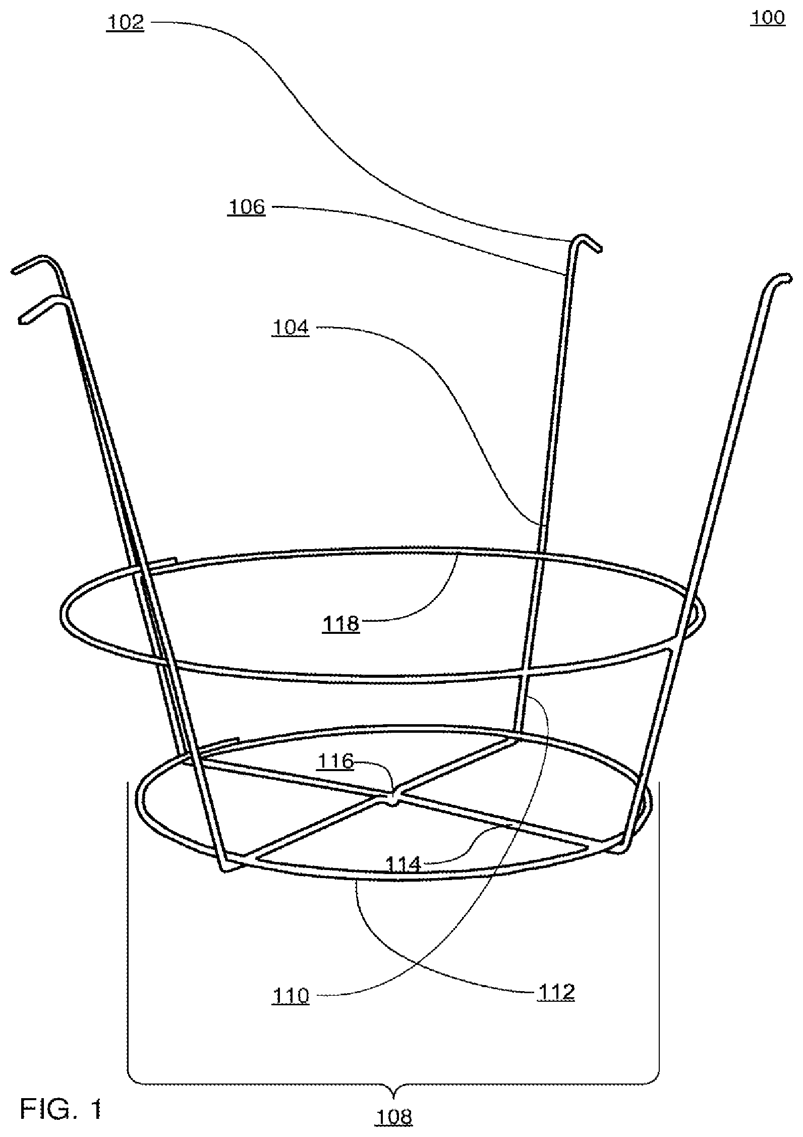 Patent US12303052 — Systems, methods and apparatus for planter frame — Figure 1