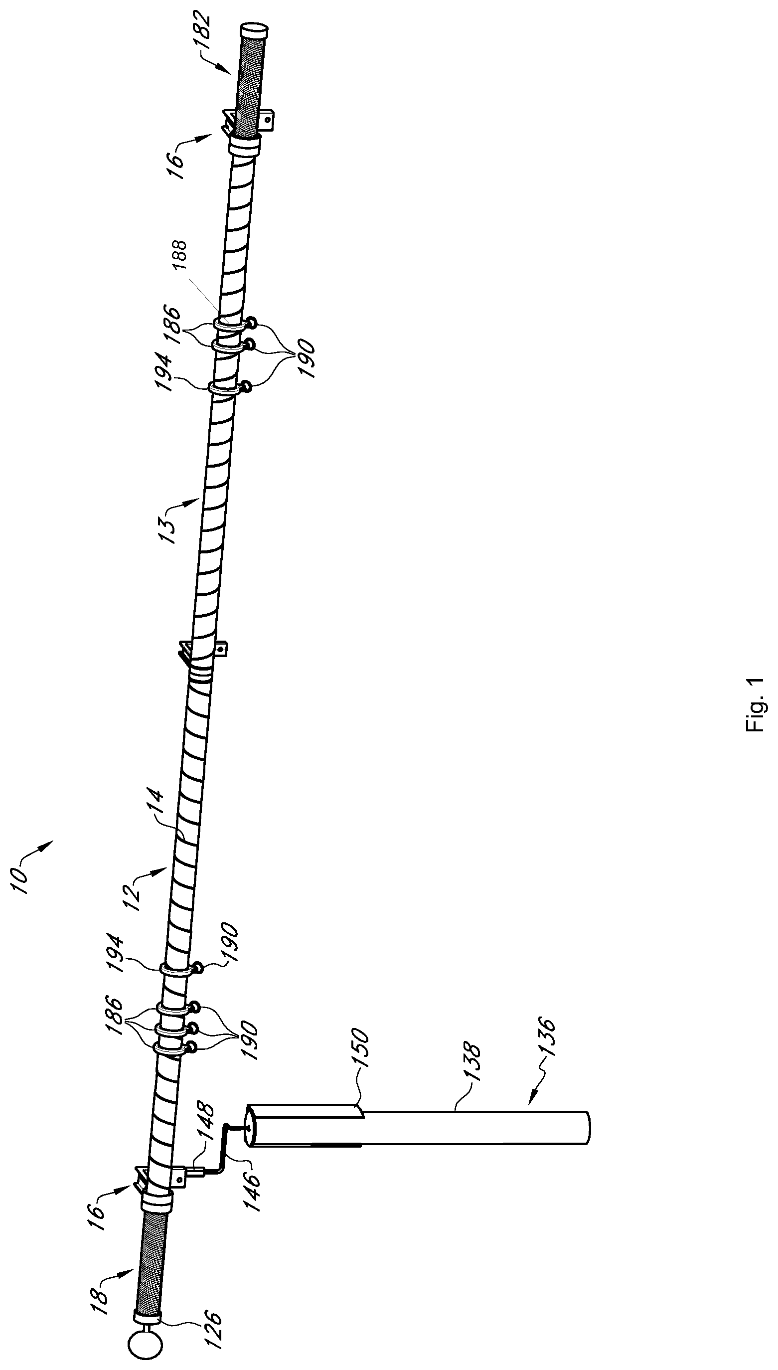 Patent US12303056 — Grommet drapery system — Figure 1