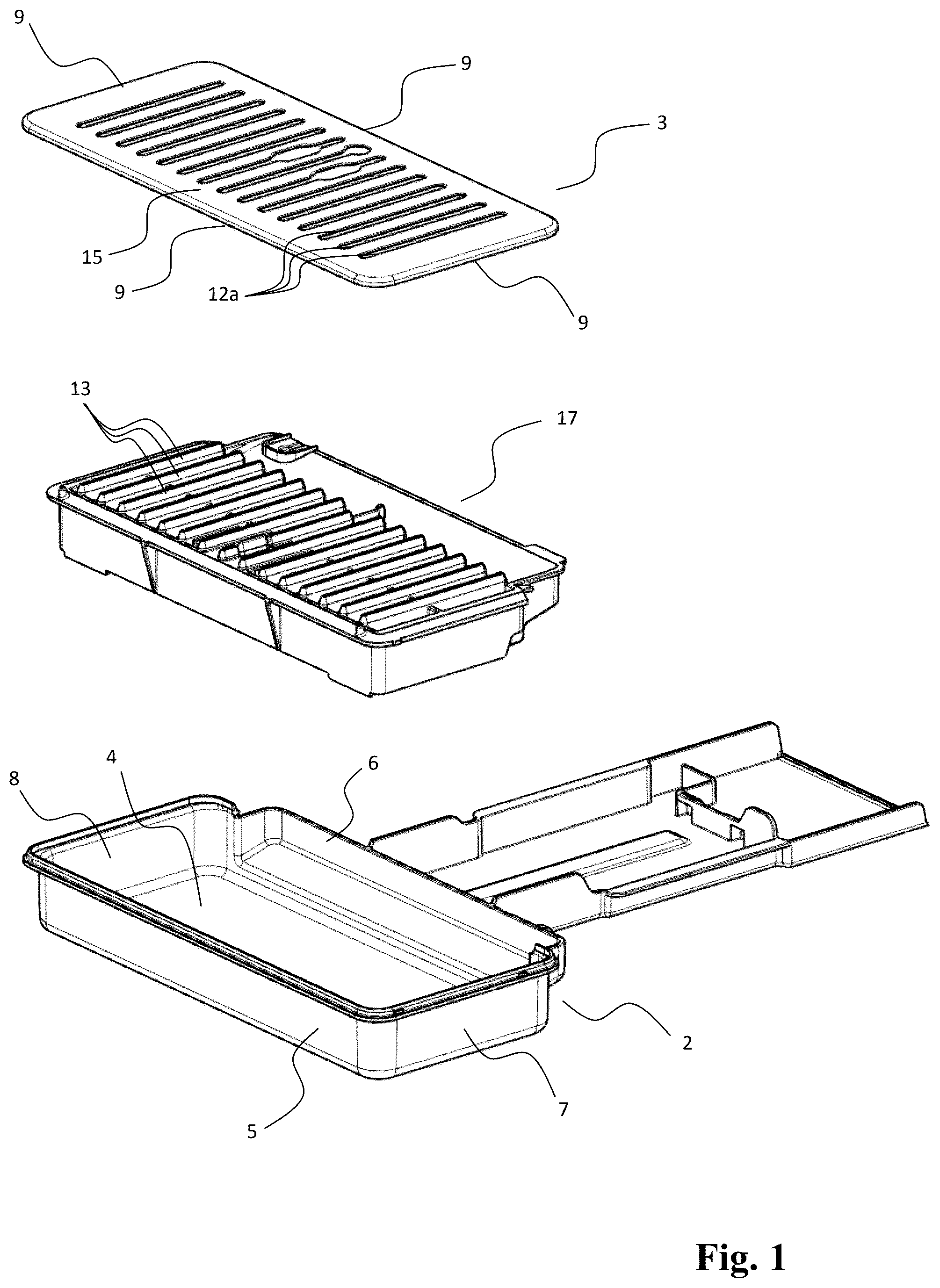 Patent US12303061 — Coffee machine with improved drip tray — Figure 1