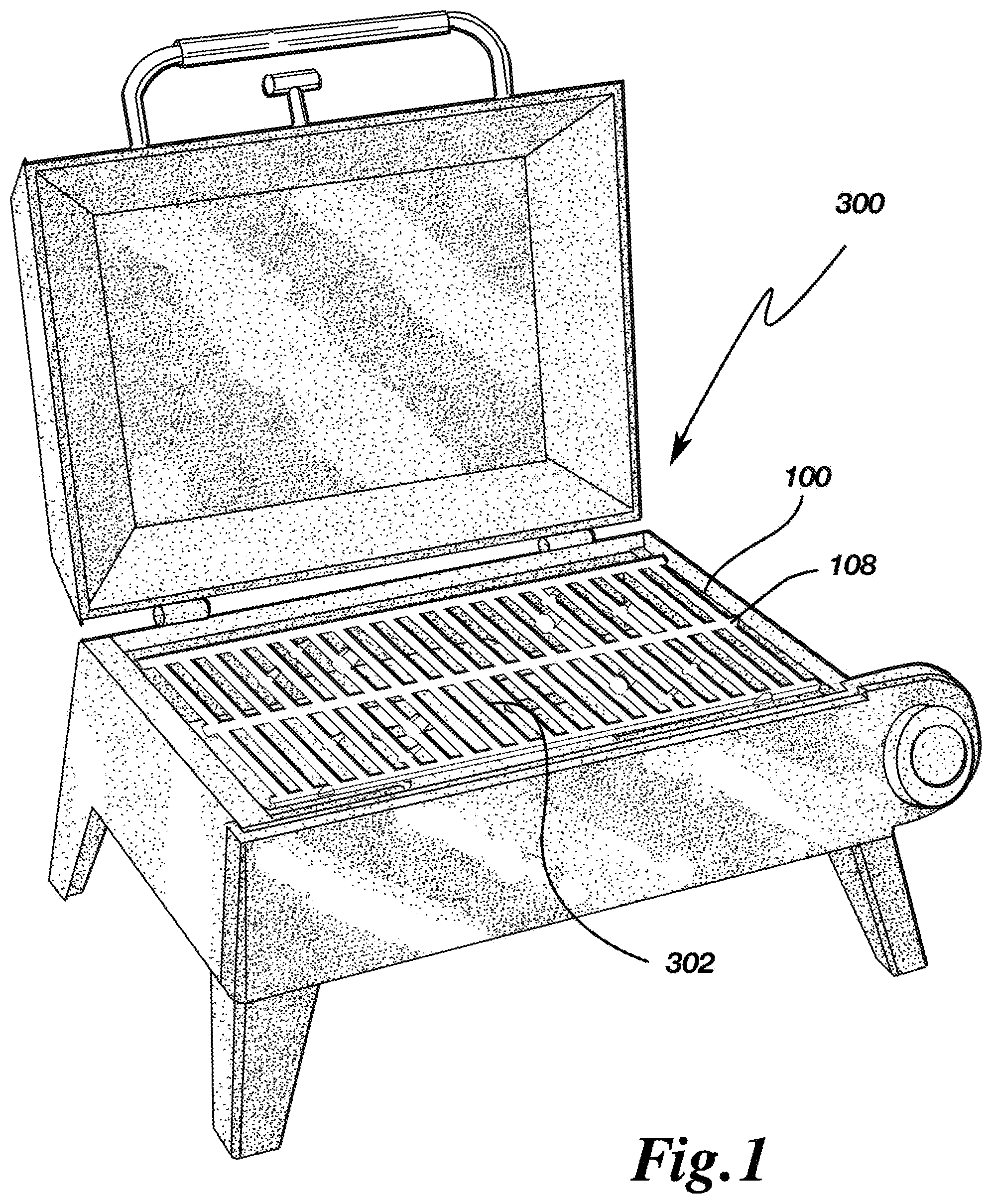 Patent US12303067 — Reversible cooking grate — Figure 1