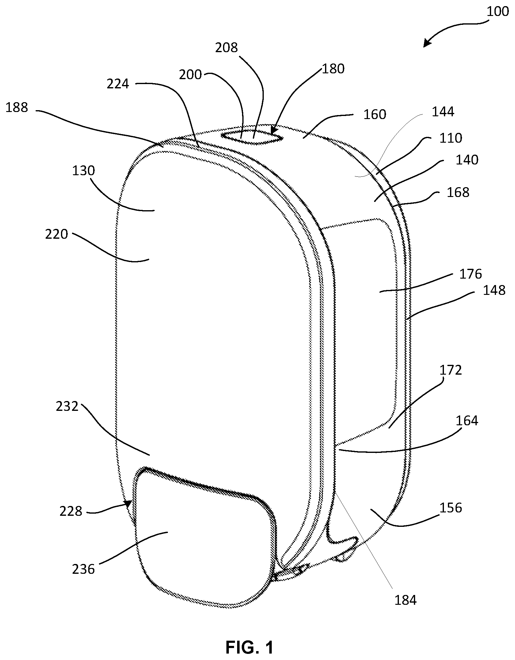 Patent US12303079 — Dispenser system — Figure 1