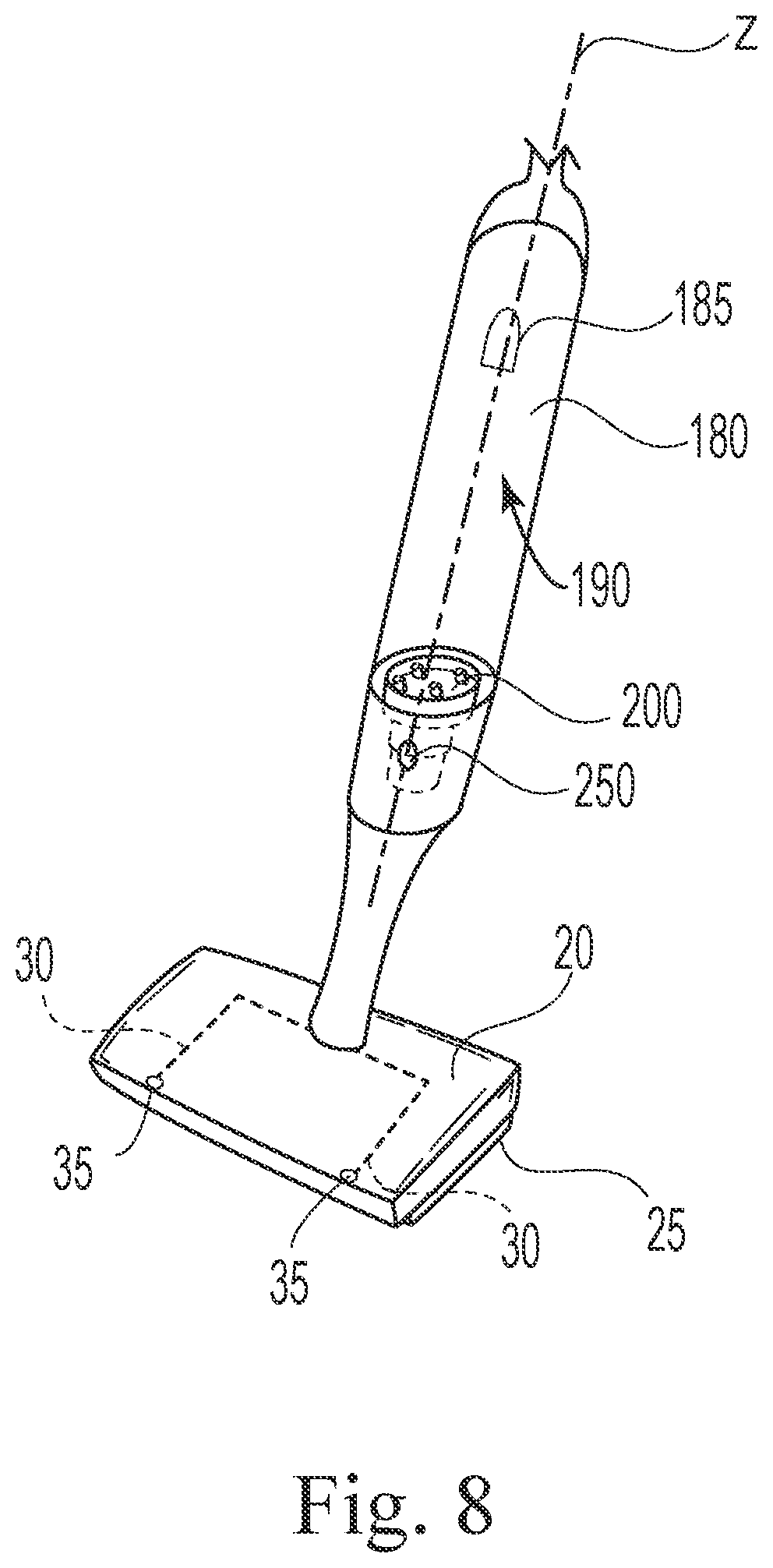 Patent US12303086 Figure 6 – Method of engaging a floor treatment composition dispensing package