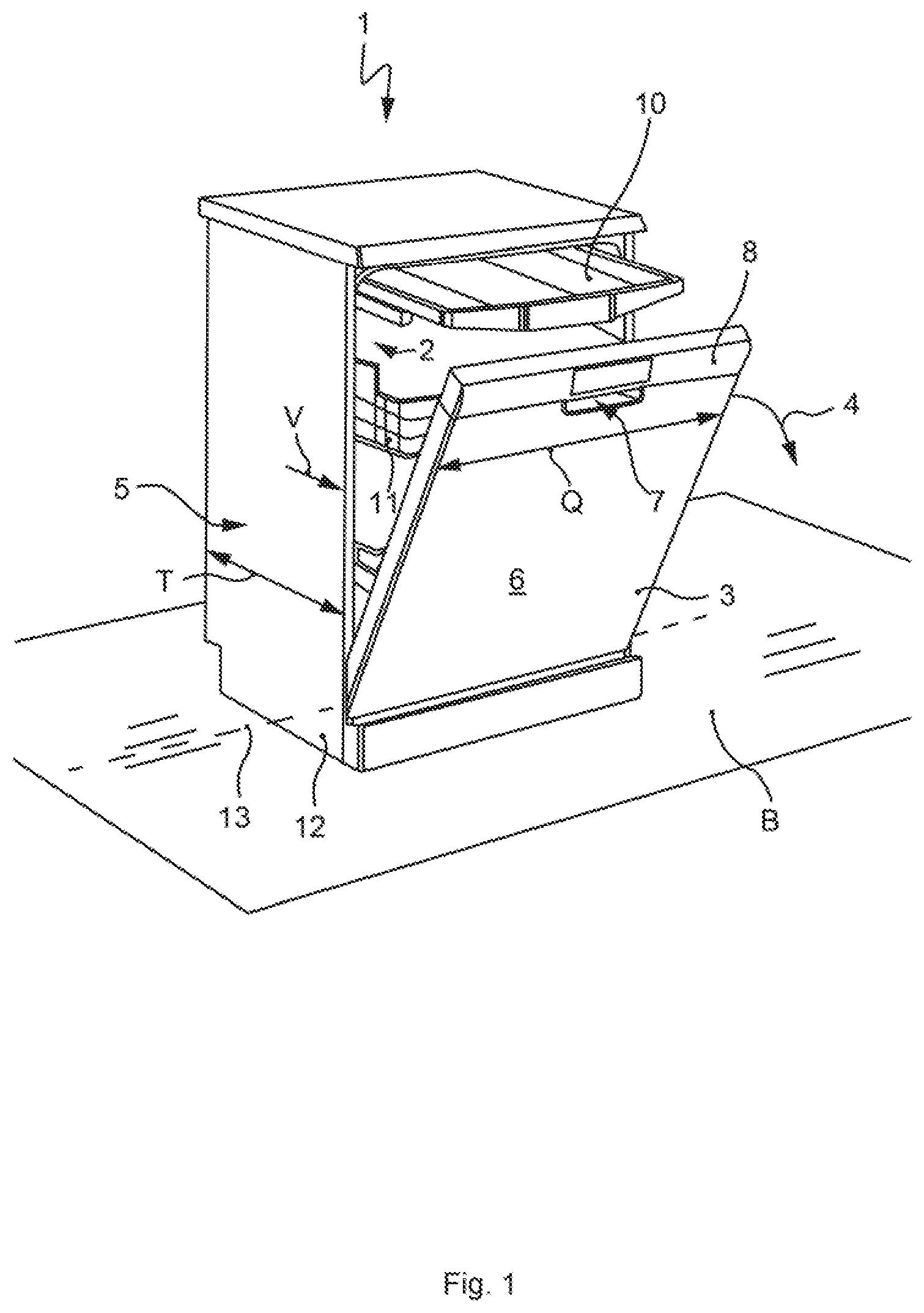 Patent US12303090 — Domestic appliance with at least one heater for a tubular piece through which a fluid flows — Figure 1