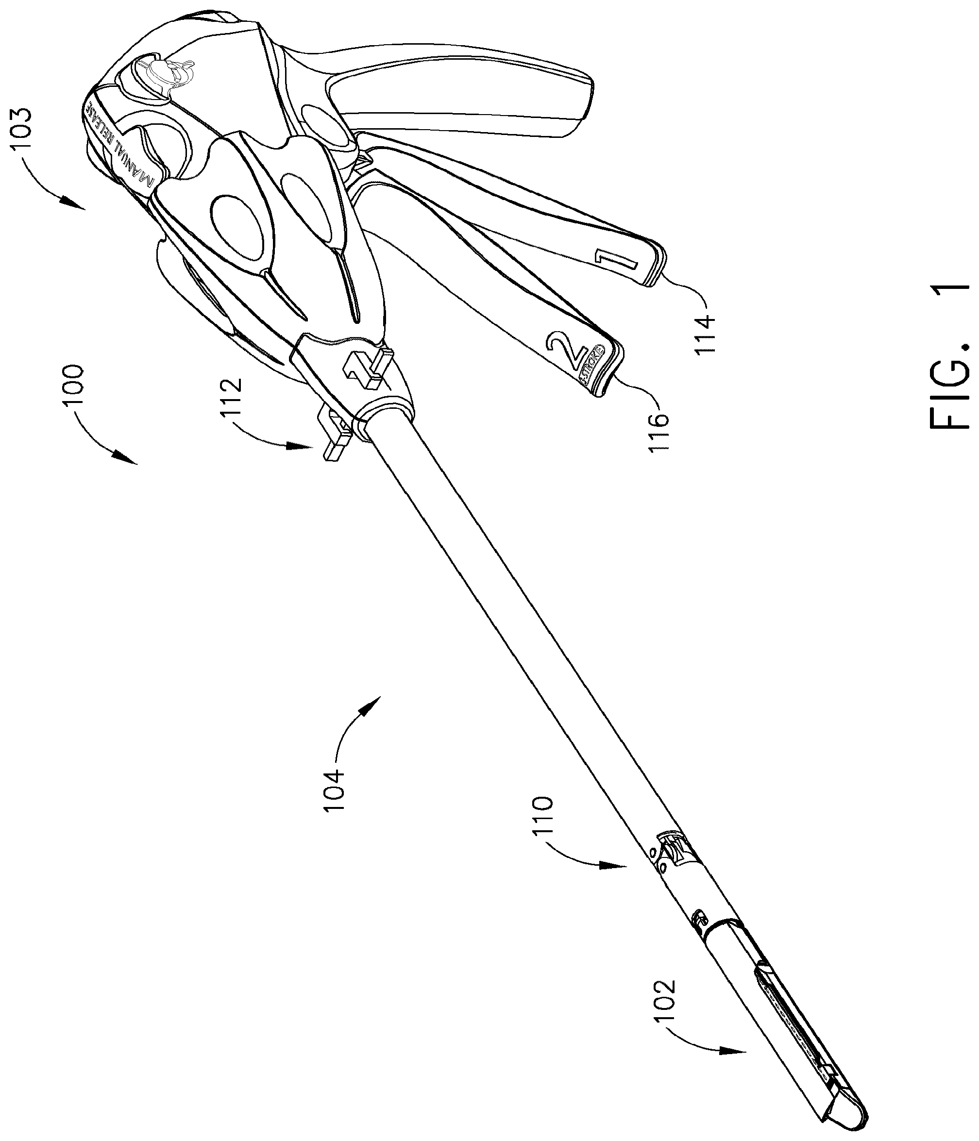 Patent US12303133 — Method for authenticating the compatibility of a staple cartridge with a surgical instrument — Figure 1