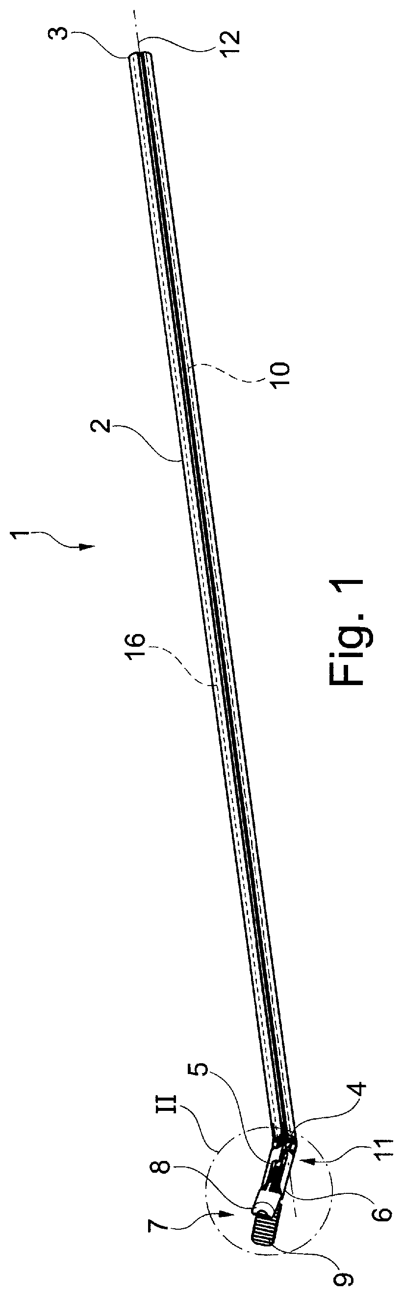 Patent US12303156 Figure 1 – Medical instrument