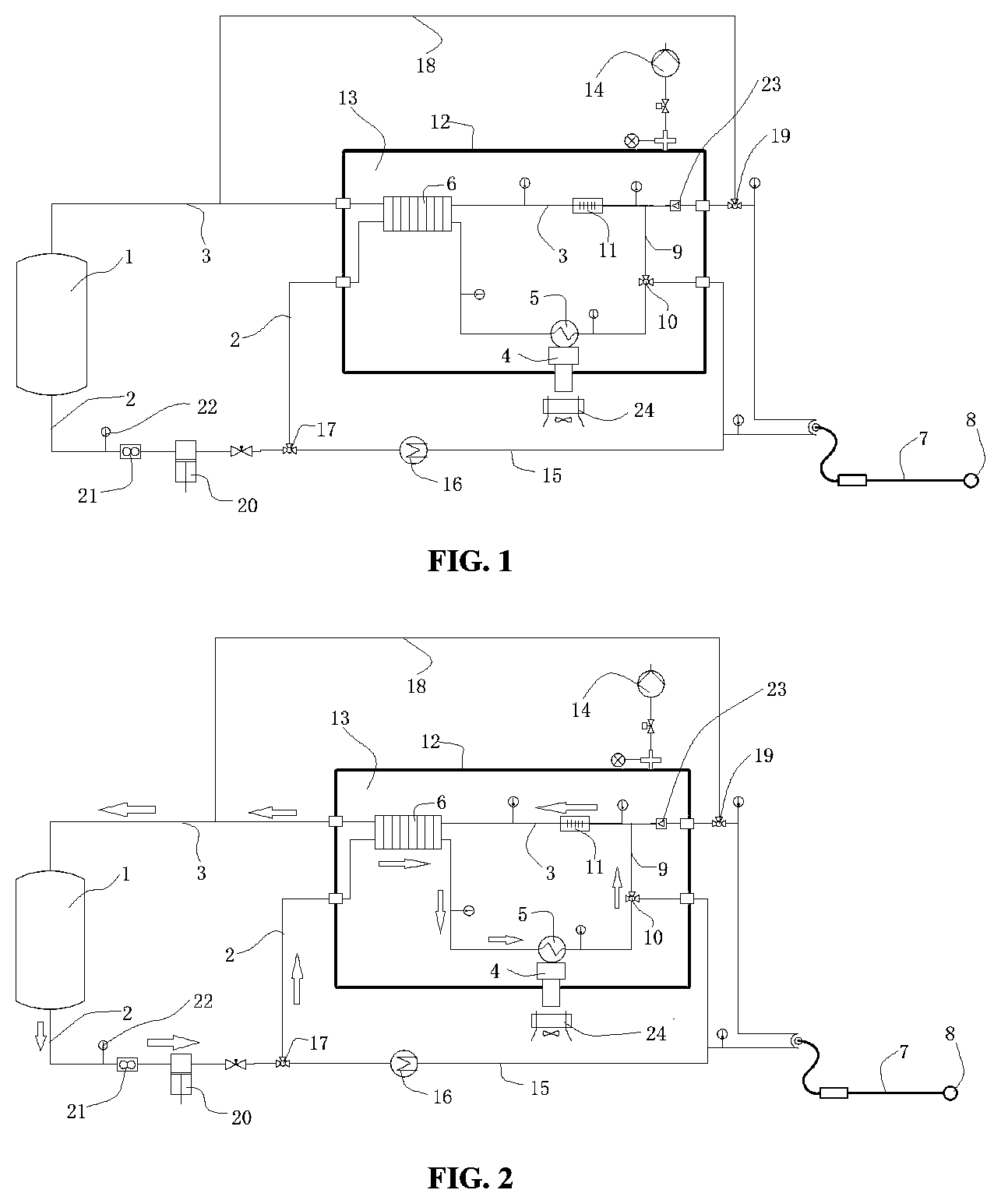 Patent US12303180 — Refrigeration equipment — Figure 1