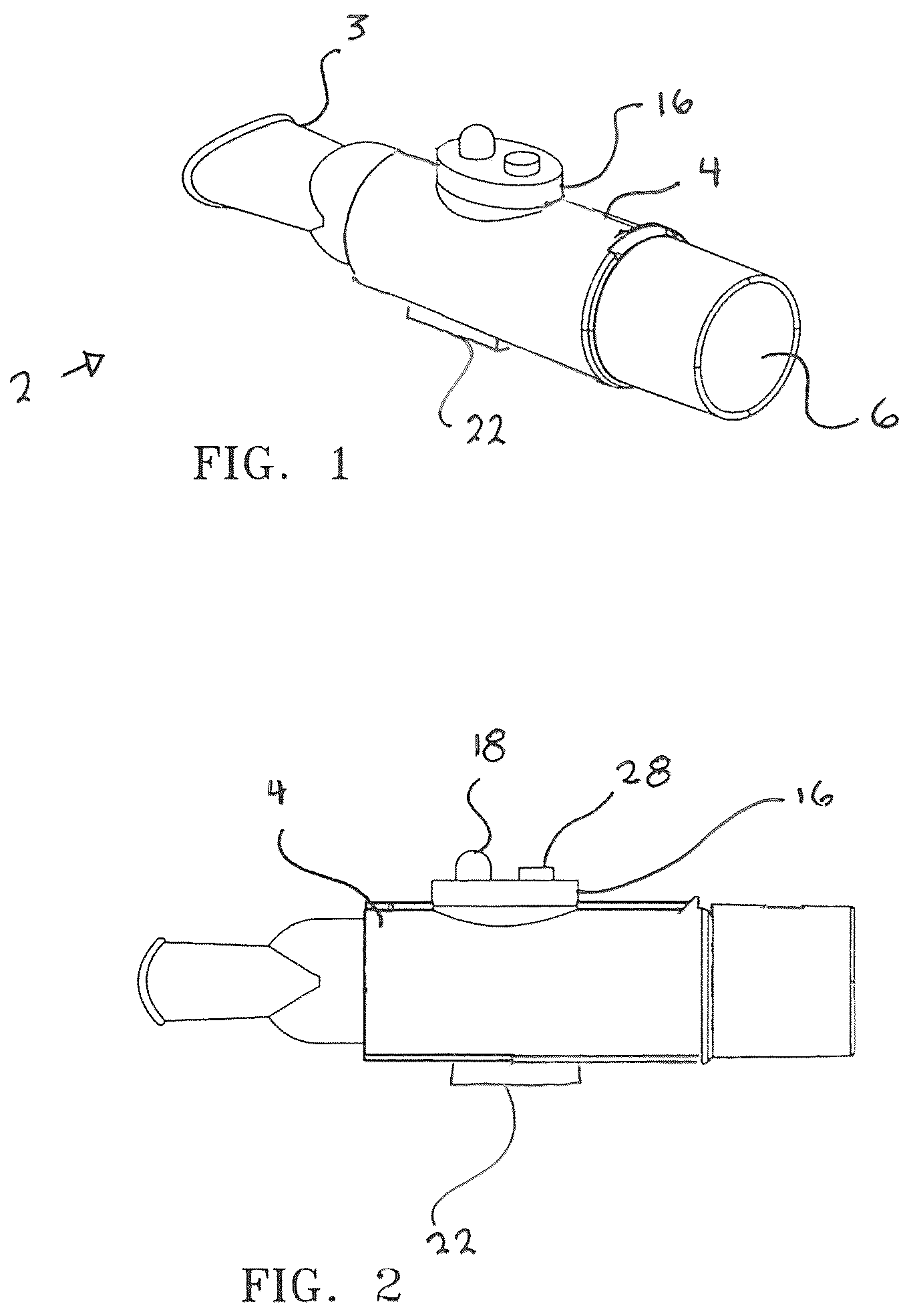 Patent US12303250 — Bidirectional incentive spirometer — Figure 1