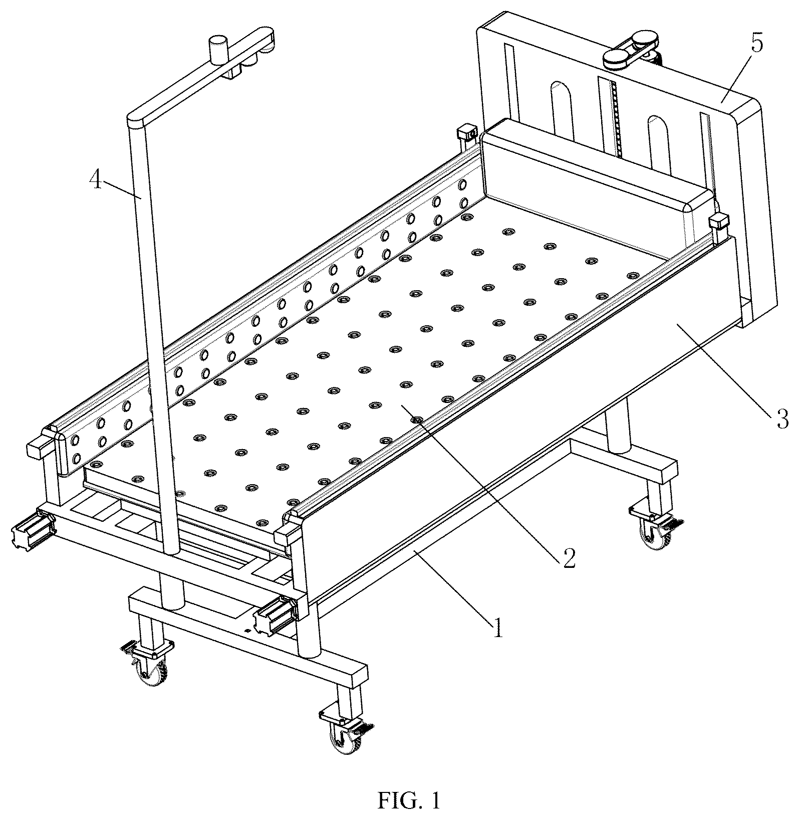 Patent US12303305 — Monitoring and early warning device for preventing falling during getting up of old people — Figure 1