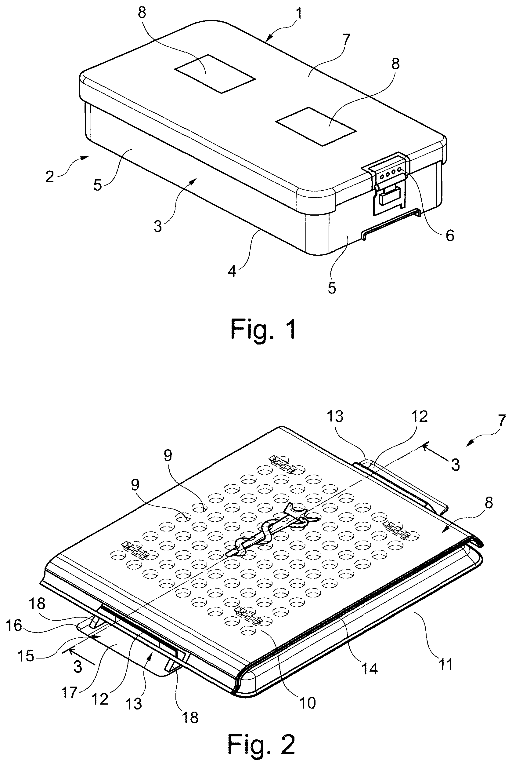 Patent US12303306 — Modularly structured lid for a sterile container and filter covering for such a lid — Figure 1