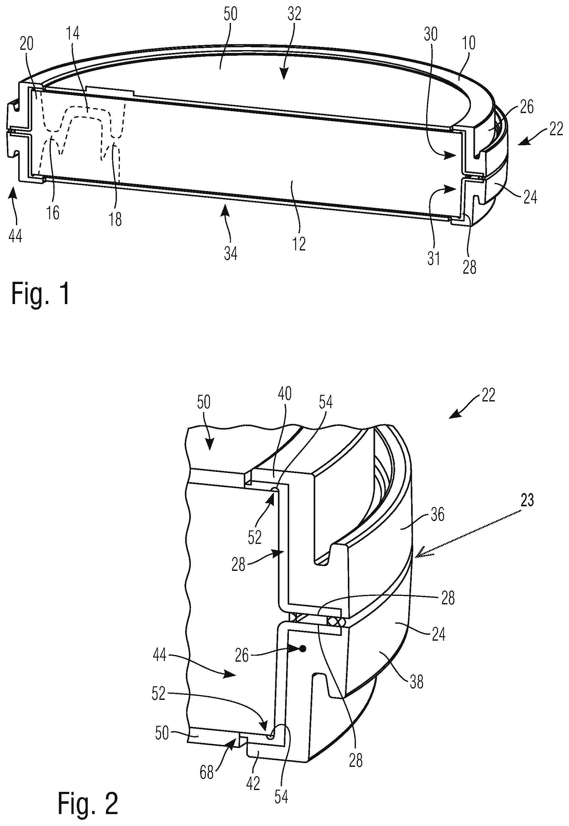 Patent US12303343 — Round dental blank holding ring and an arrangement having a blank and a holding ring — Figure 1