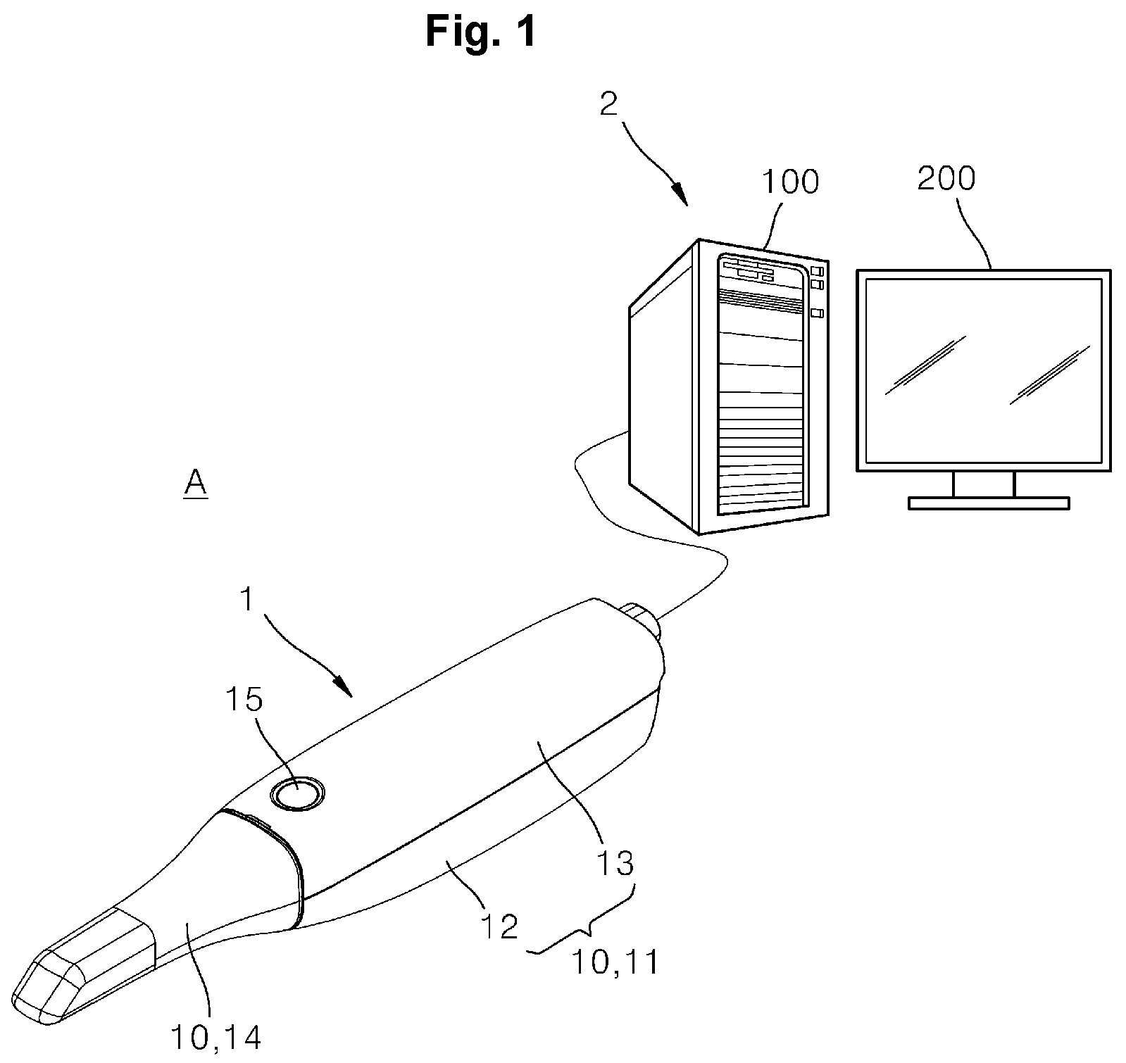 Patent US12303354 — Alignment state indicating apparatus and method — Figure 1