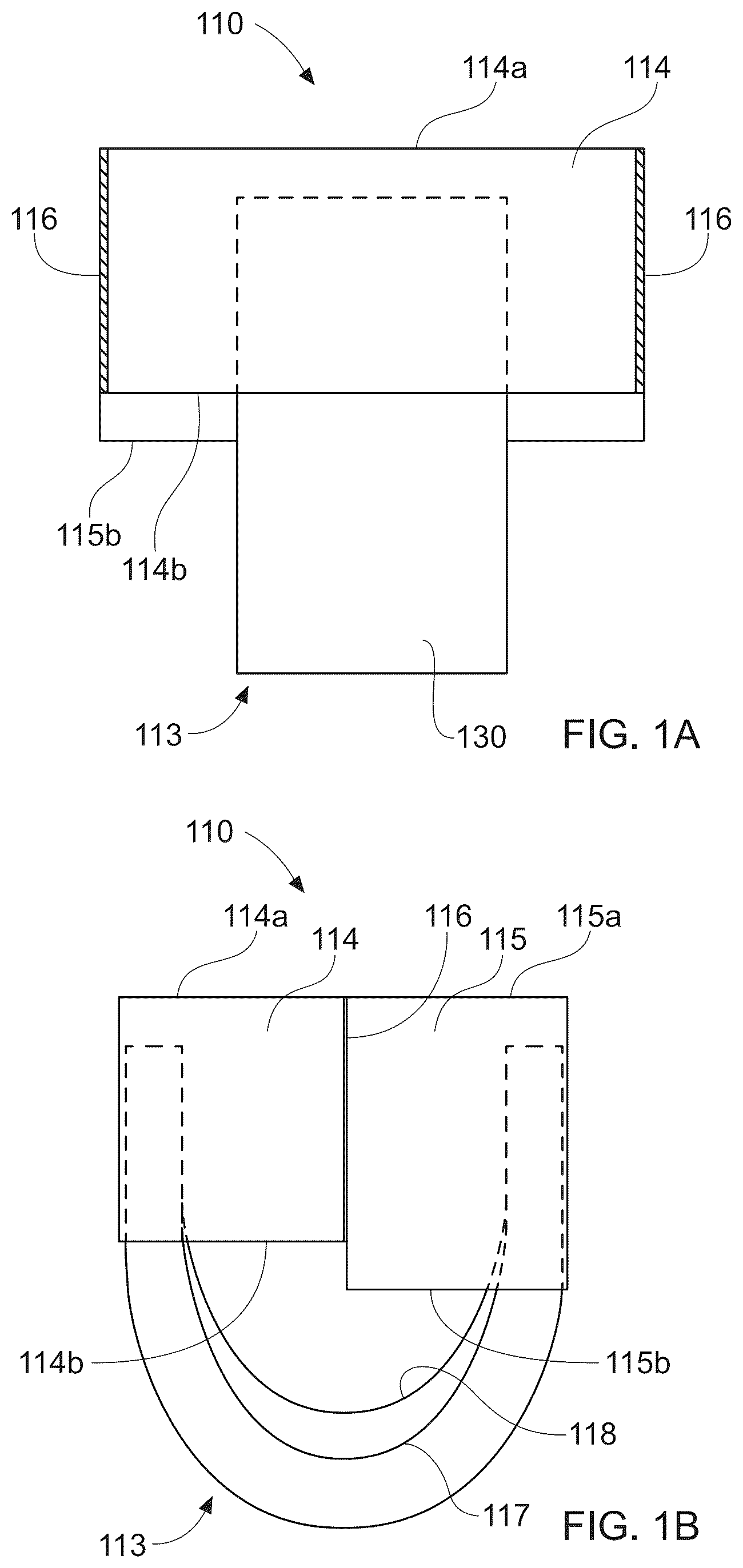 Patent US12303366 Figure 1 – Stretch laminate with beamed elastics and formed nonwoven layer
