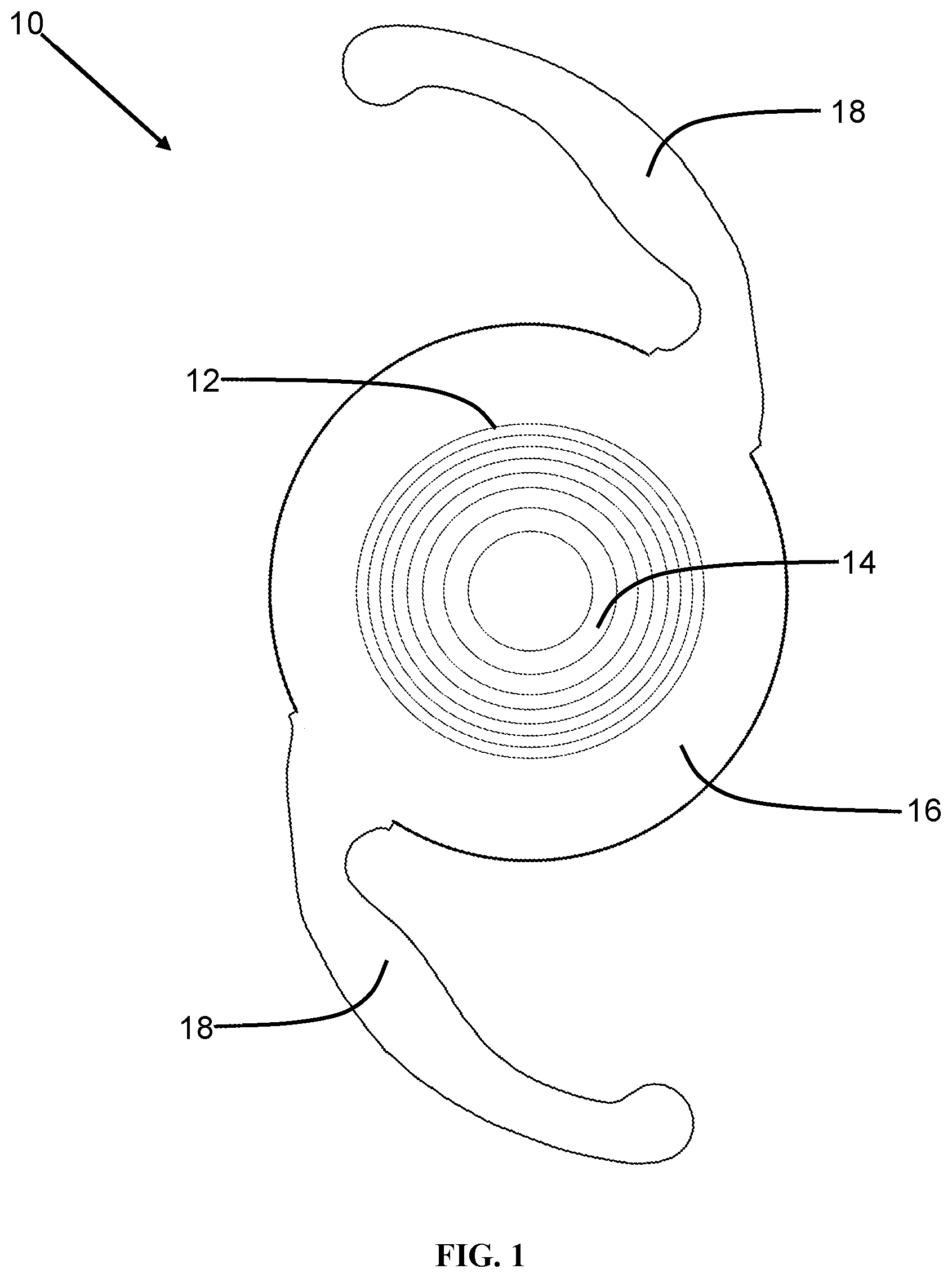 Patent US12303381 — Quint-focal diffractive intraocular lens — Figure 1