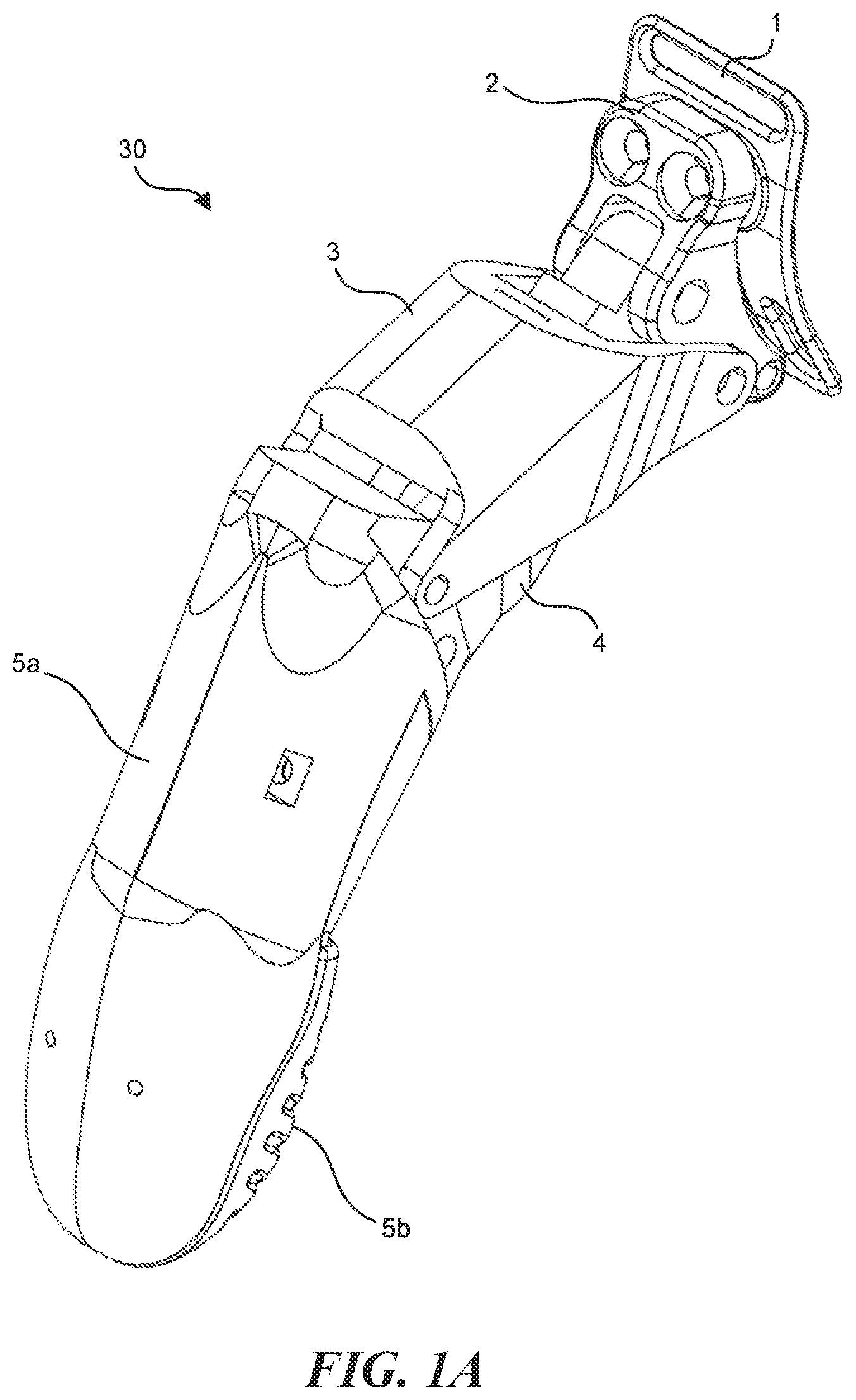 Patent US12303408 — Powered finger with locking rack mechanism — Figure 1
