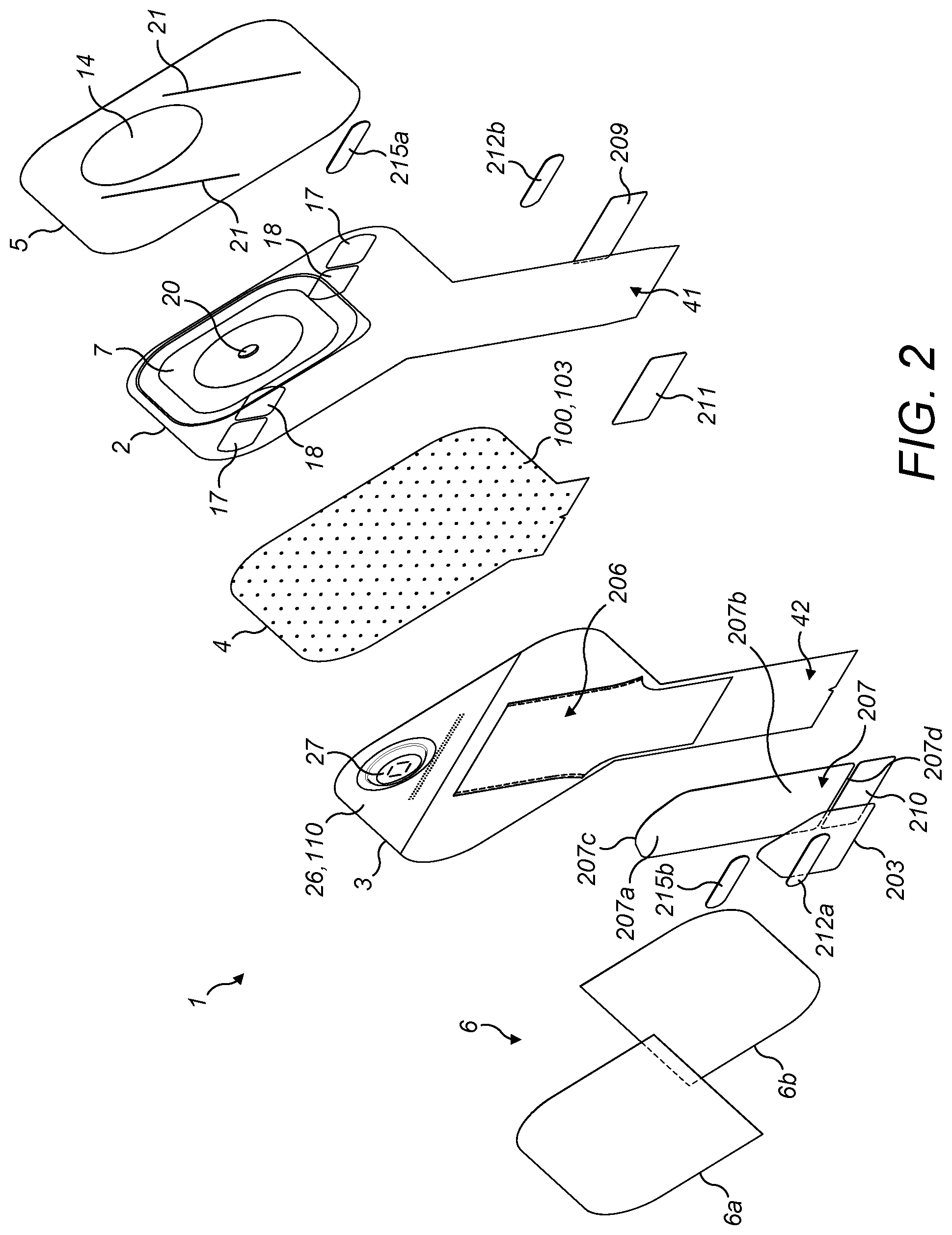 Patent US12303423 Figure 2 – Ostomy appliance
