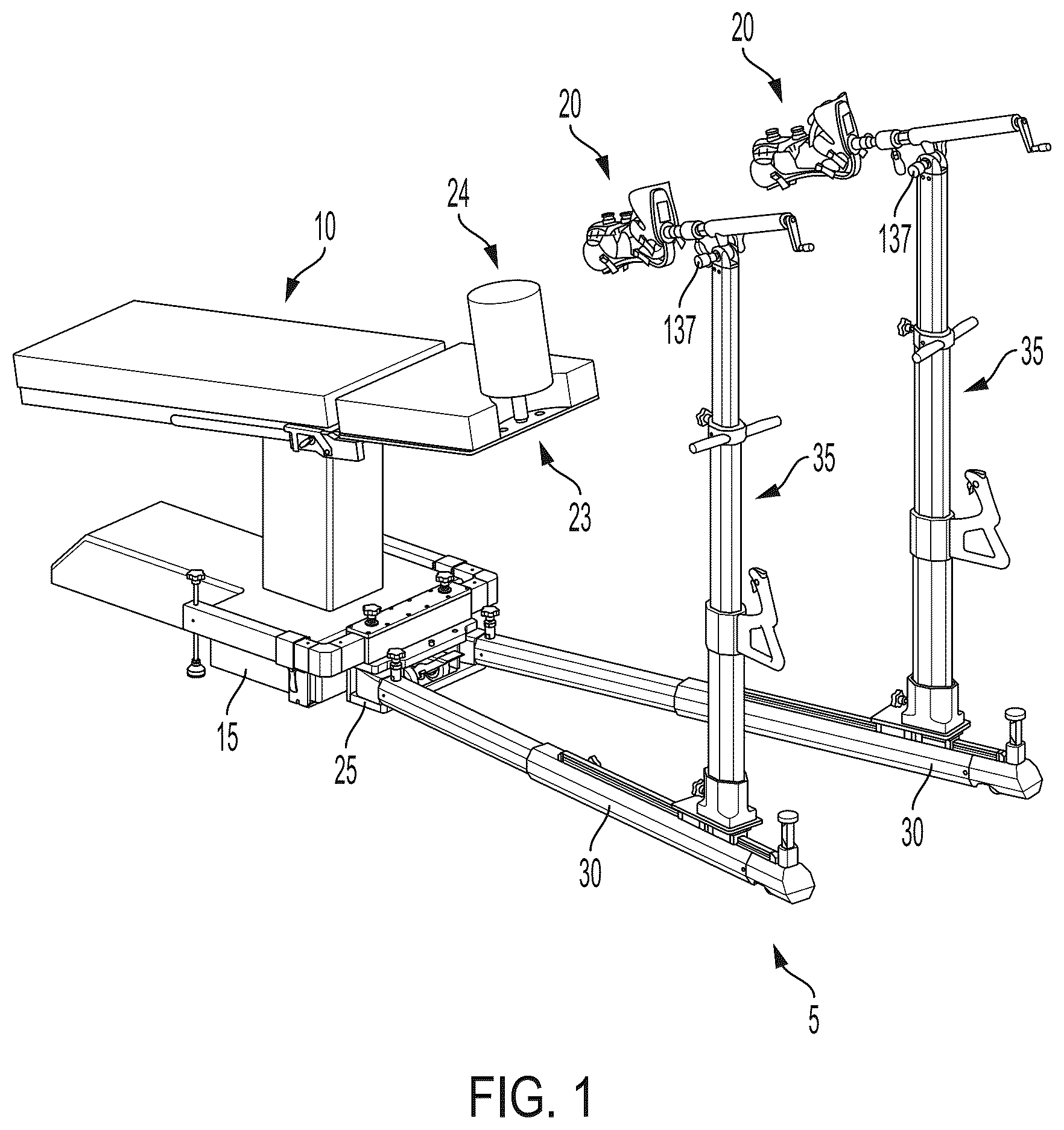 Patent US12303435 — Distraction frame for effecting hip distraction — Figure 1