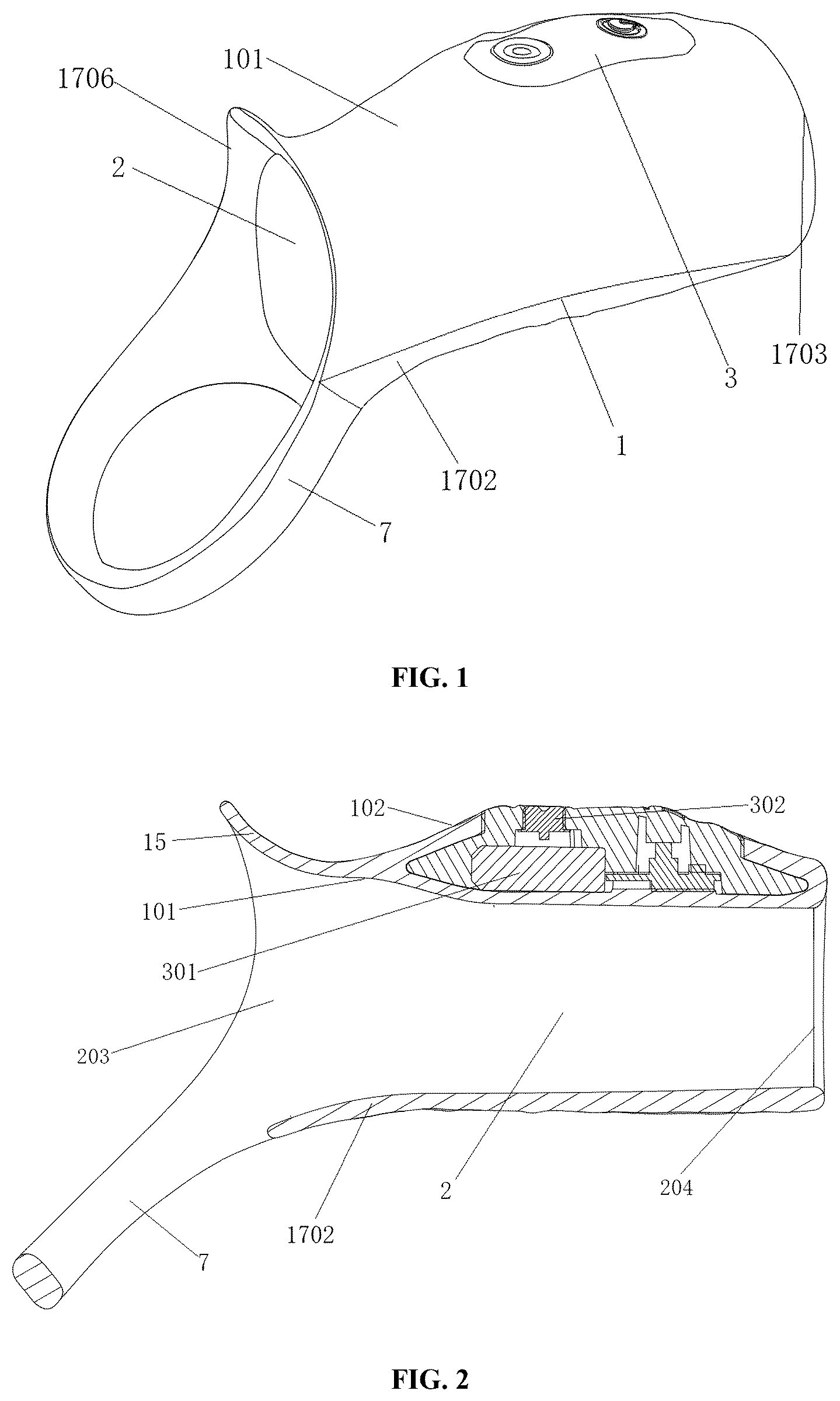 Patent US12303450 — Bidirectional stimulation massage device — Figure 1