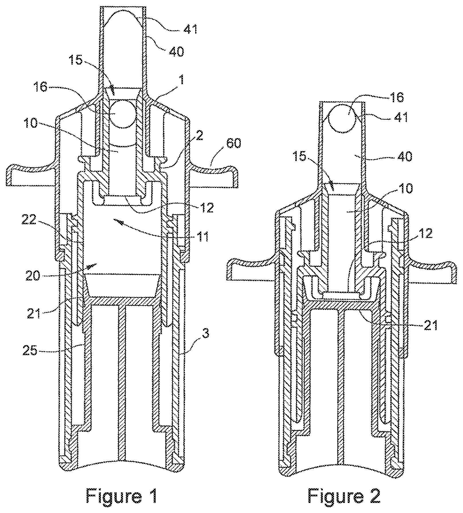 Patent US12303472 — Pharmaceutical device for use in intranasal administration — Figure 1