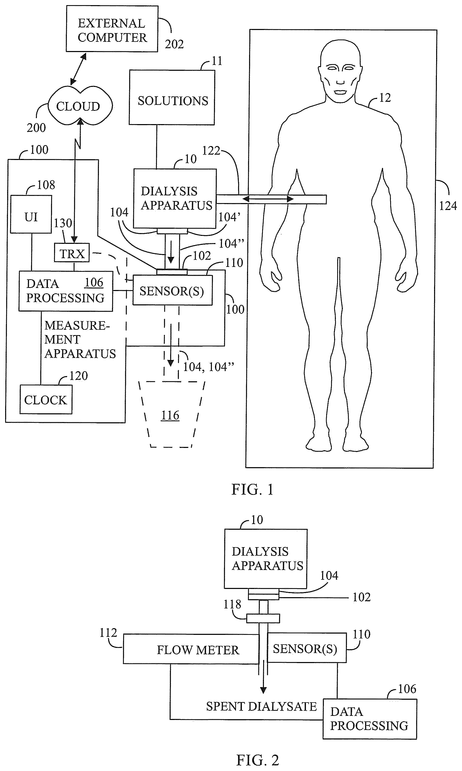Patent US12303628 — Measurement and automated peritoneal dialysis apparatus and method therefor — Figure 1