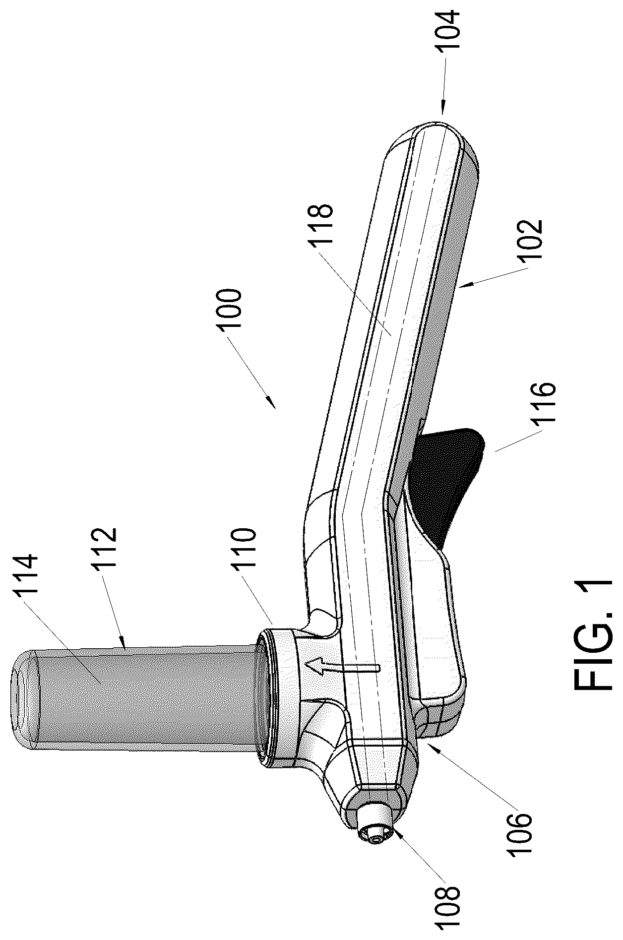 Patent US12303636 — System for gravity inclusion of powder into a medical delivery flow stream — Figure 1