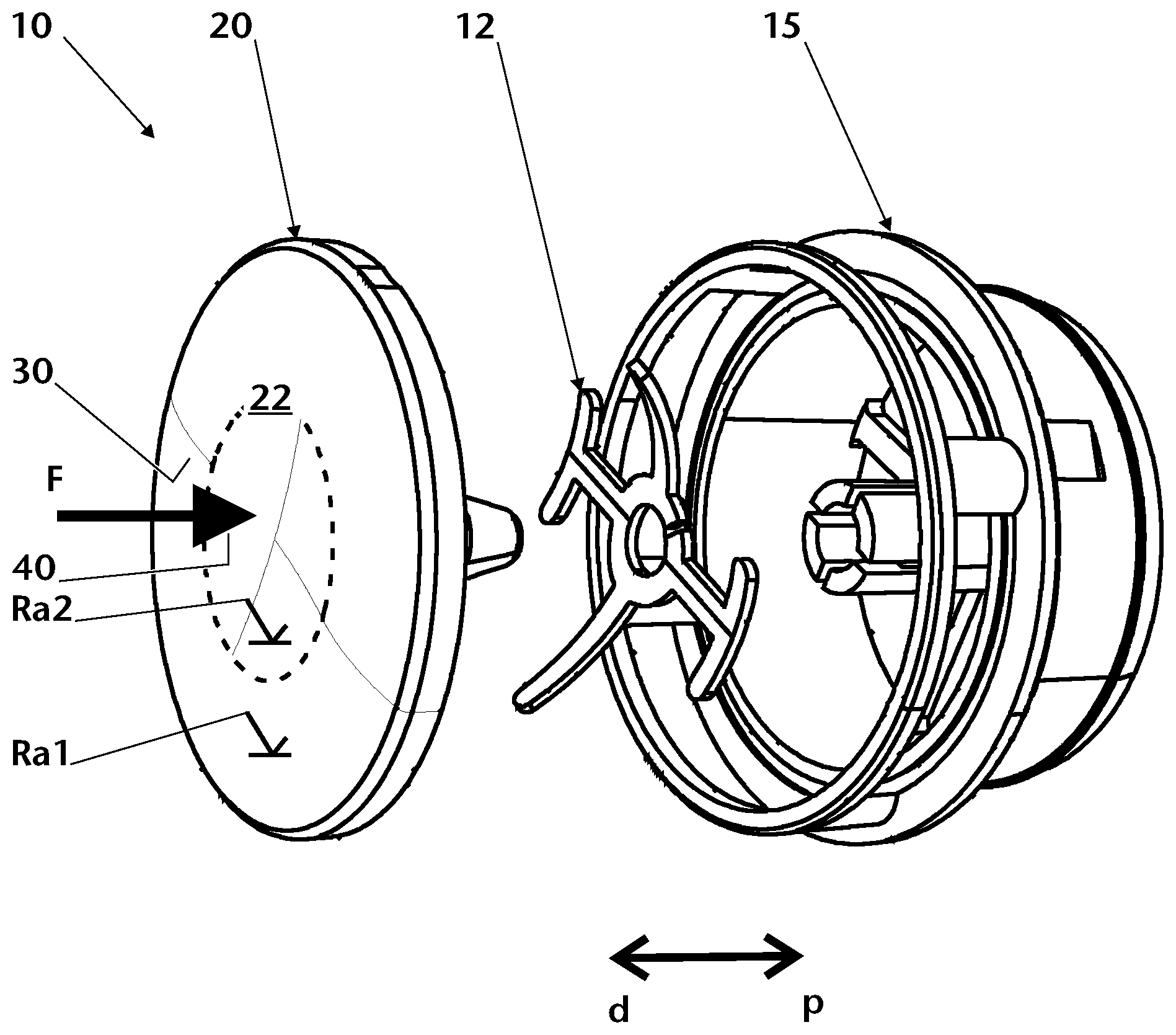 Patent US12303644 — Speaking valve — Figure 1