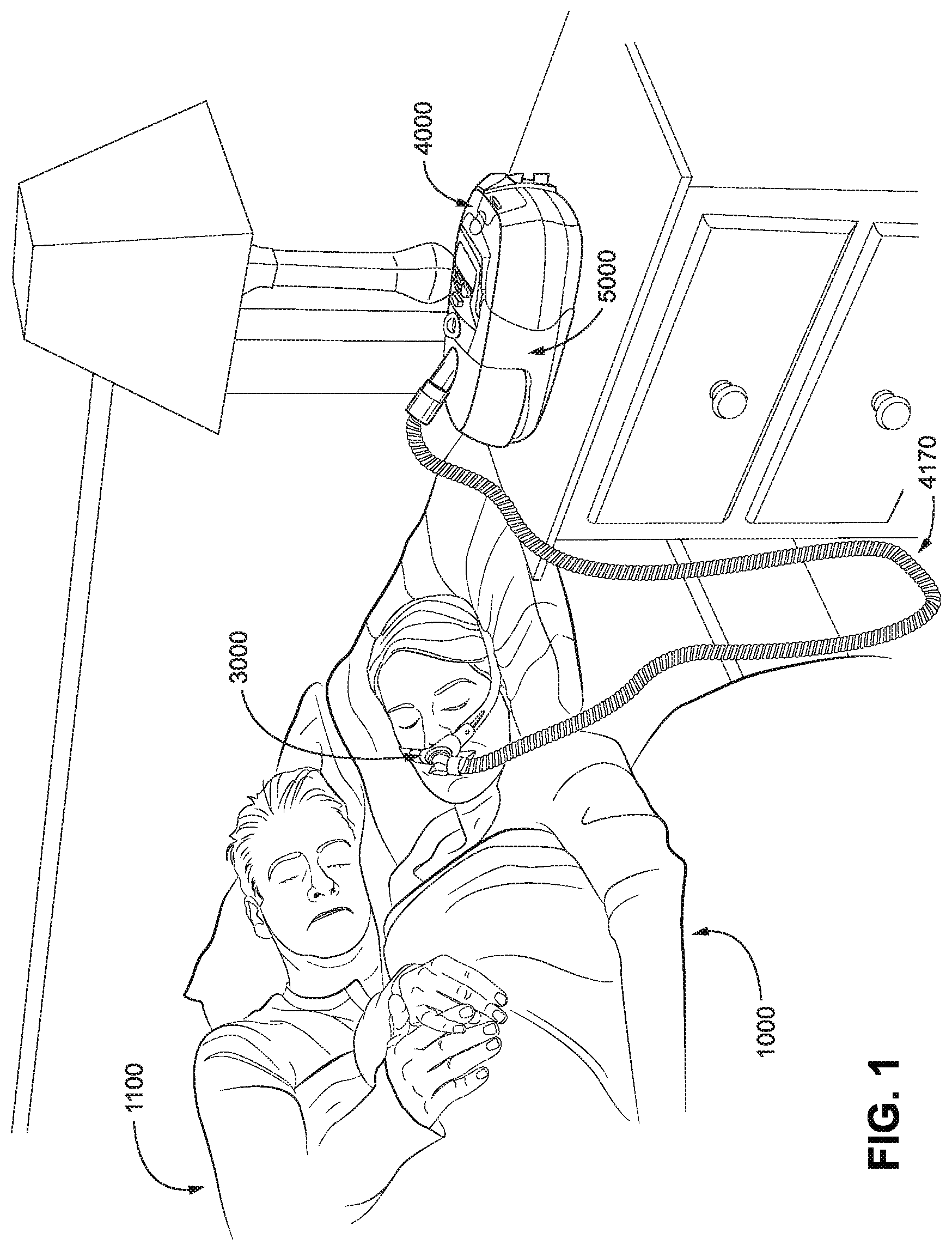 Patent US12303647 — Humidification interface arrangements — Figure 1