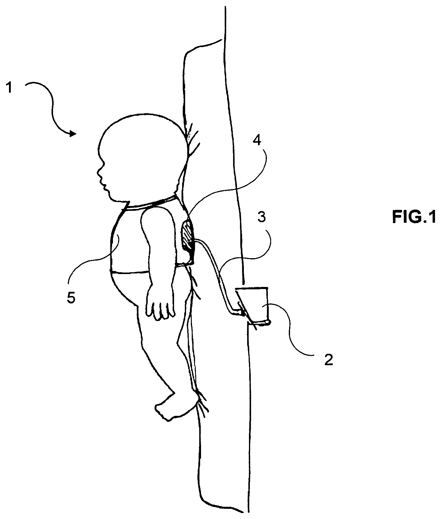 Patent US12303648 — Device to prevent apnea episodes in infants — Figure 1