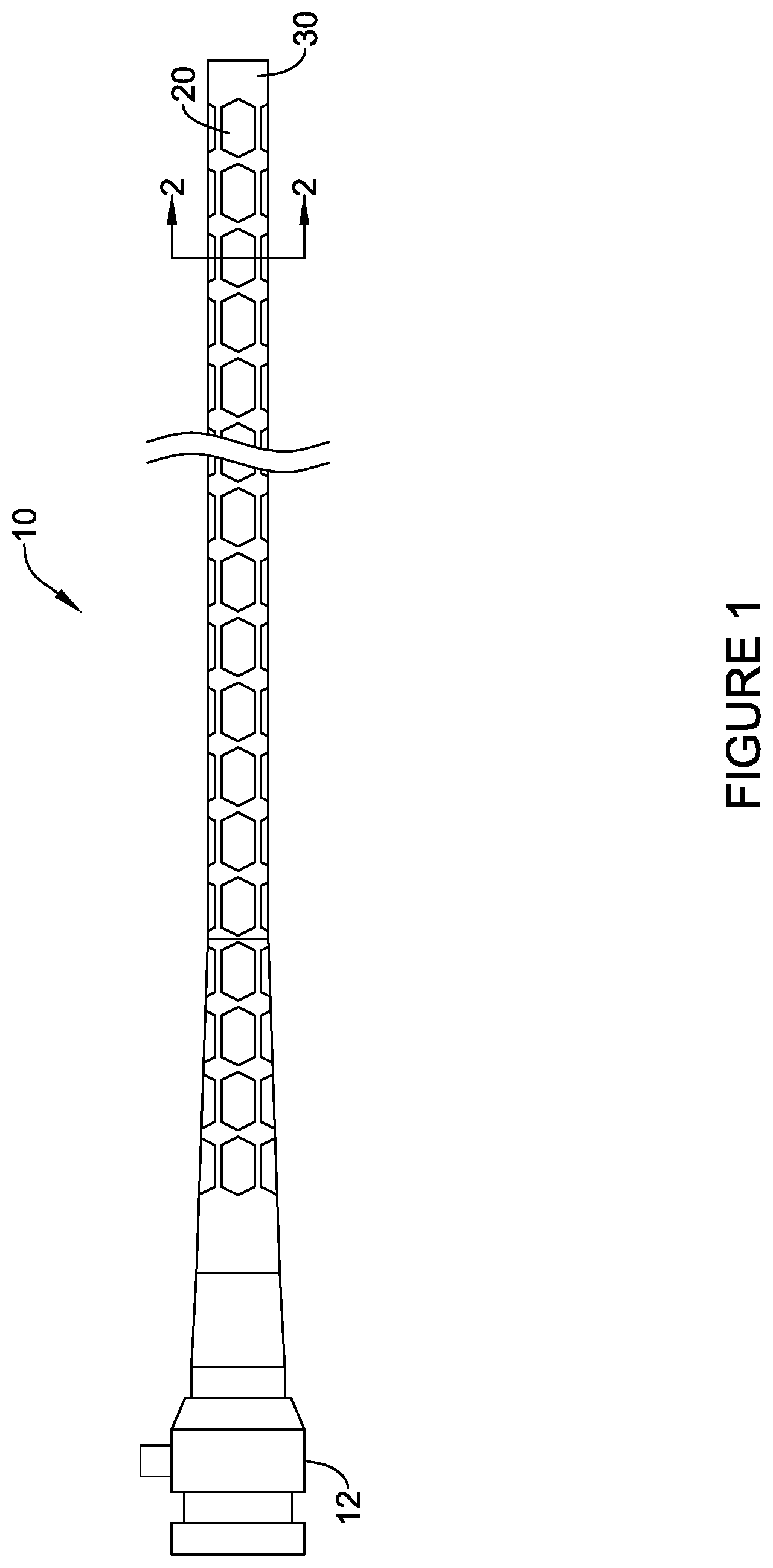 Patent US12303651 Figure 1 – Fully compliant large bore expandable sheath